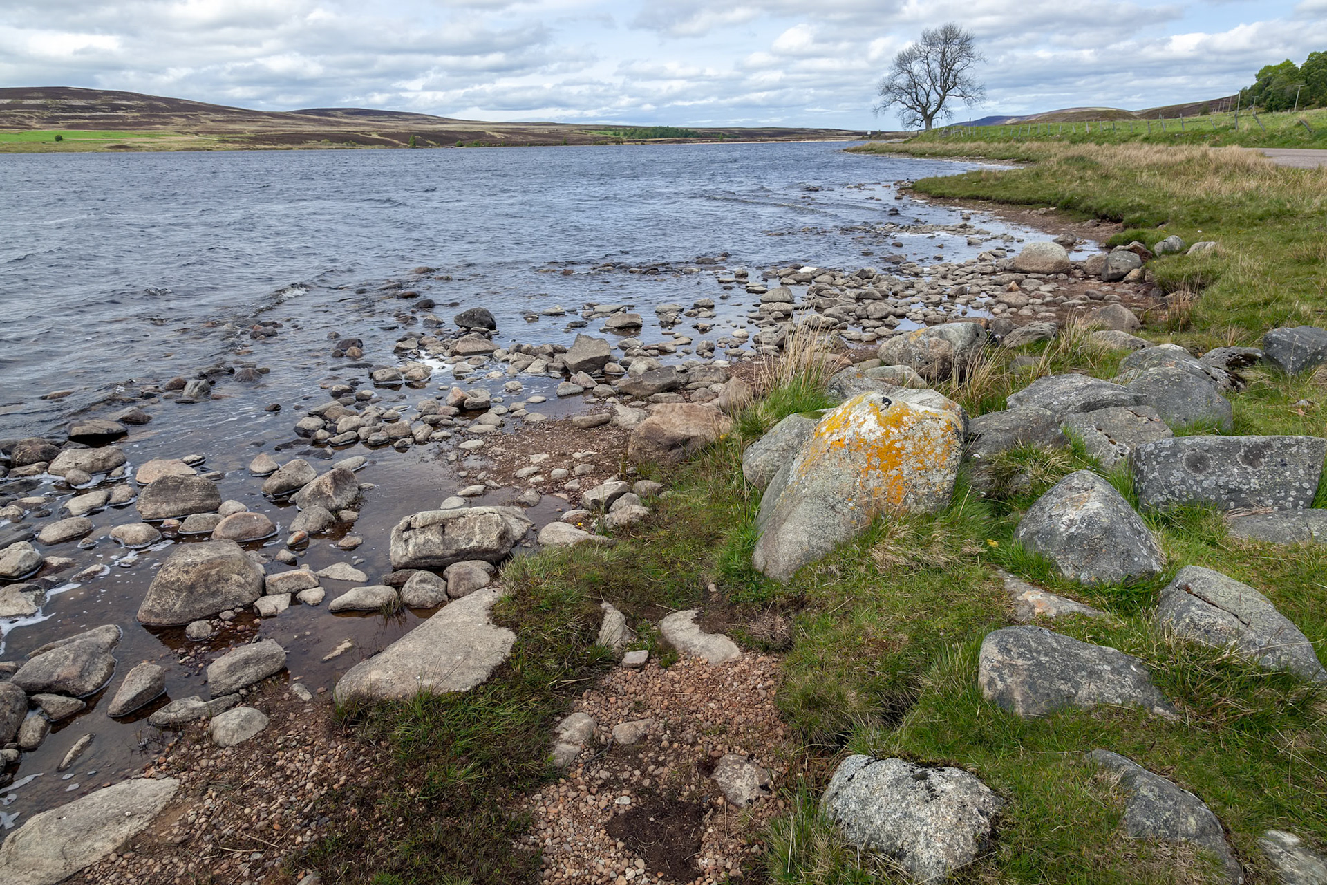 View of Lochindorb in Scotland