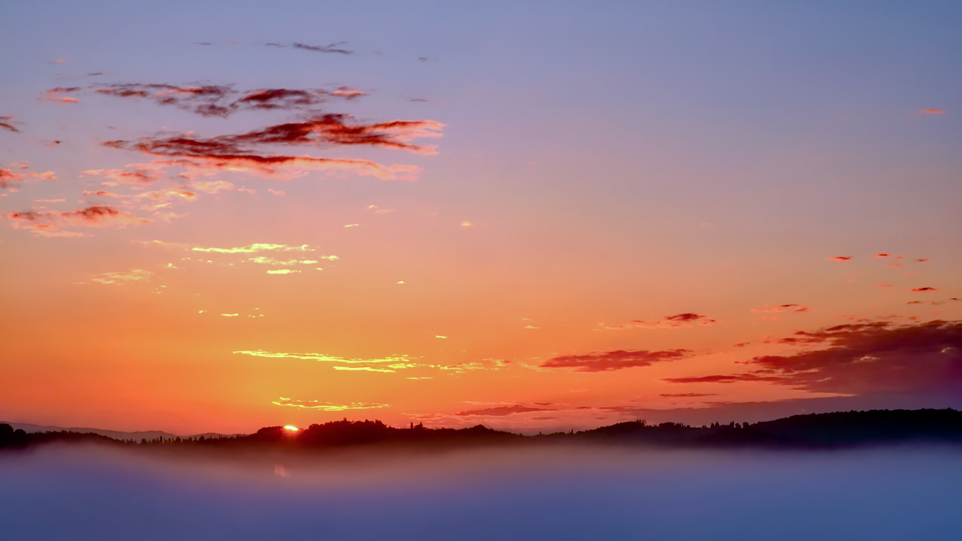 Sunrise over Val d'Orcia