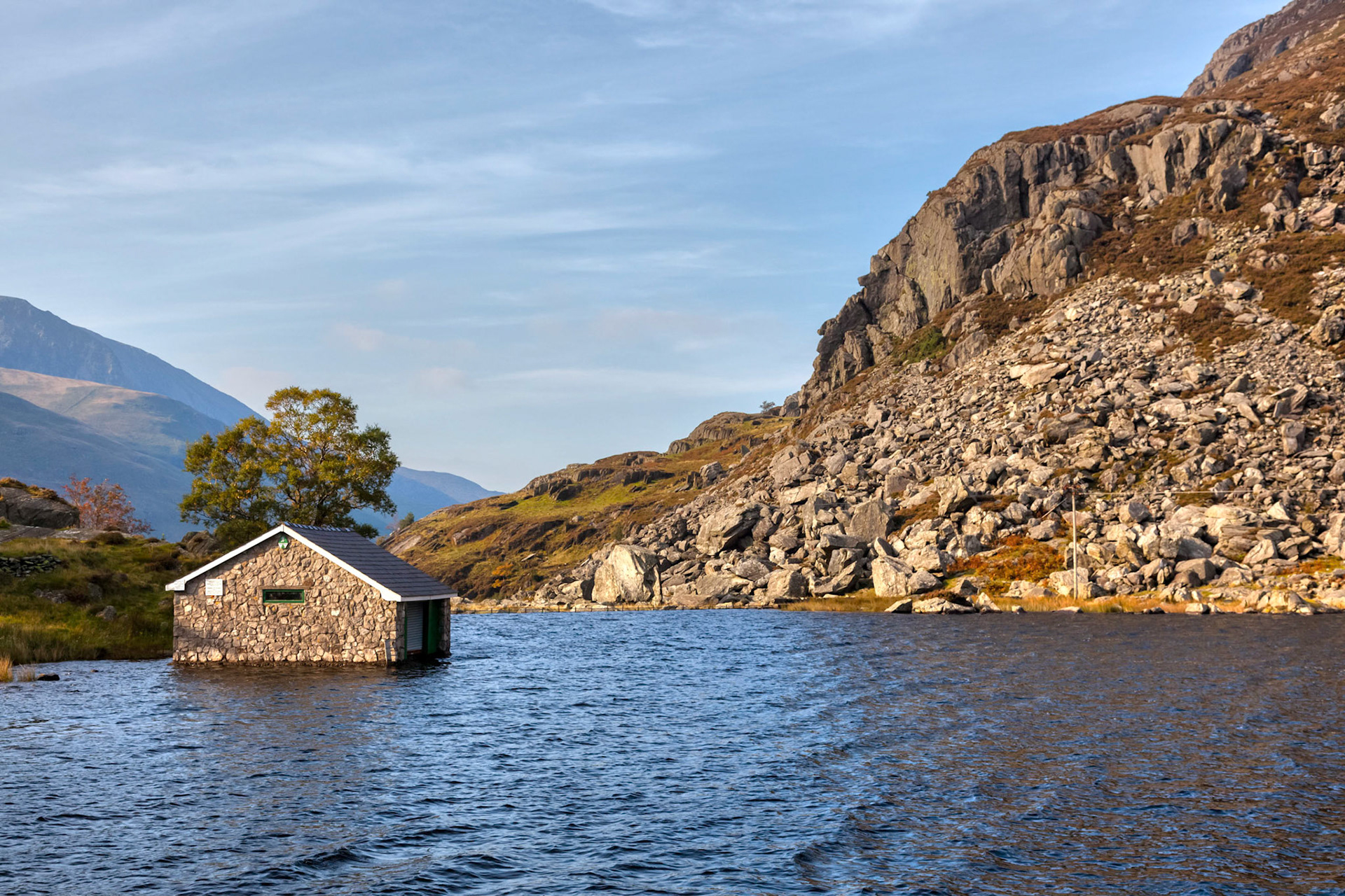 Building under Water in a Snowdonia lake