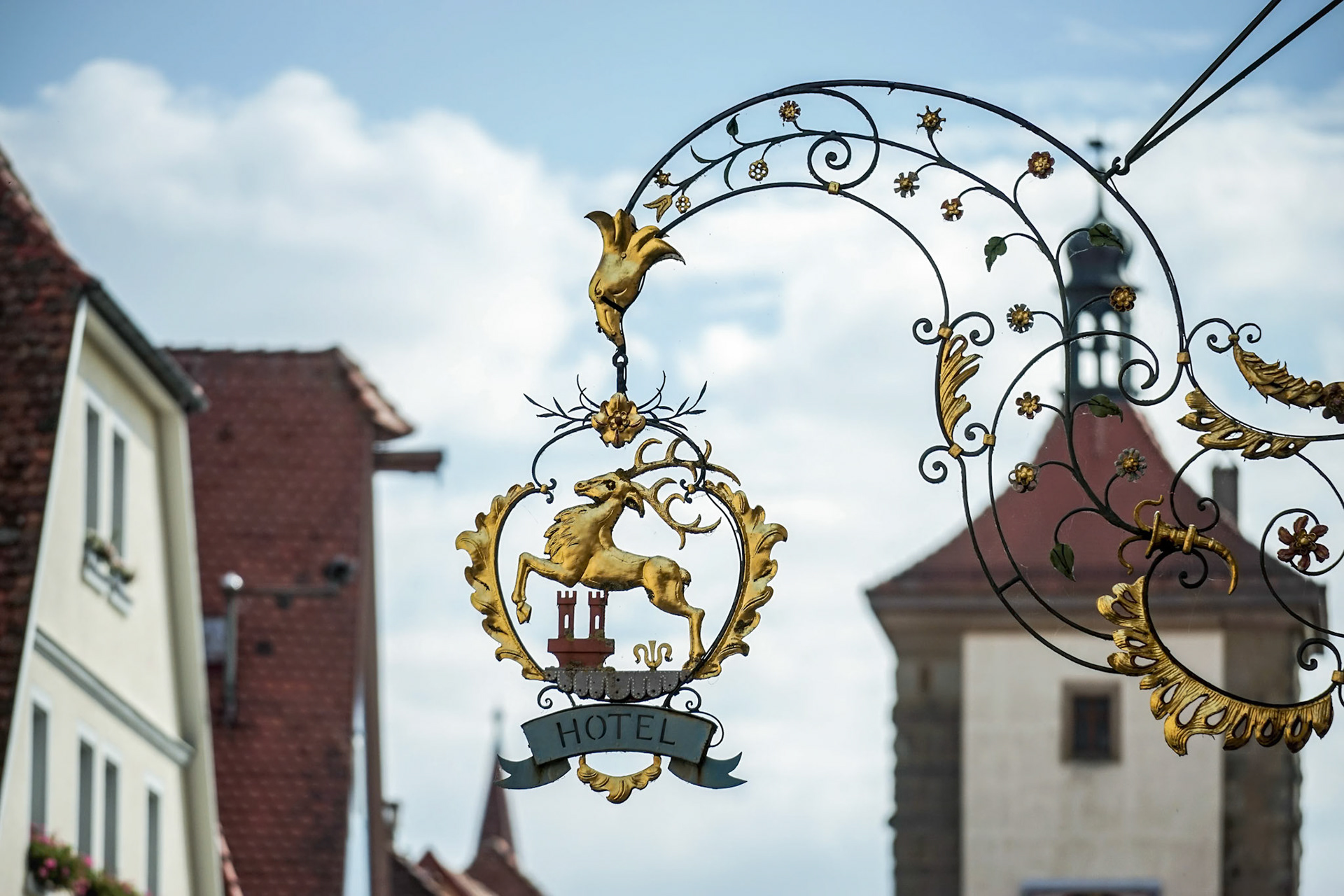 Hotel Hanging Sign in Rothenburg