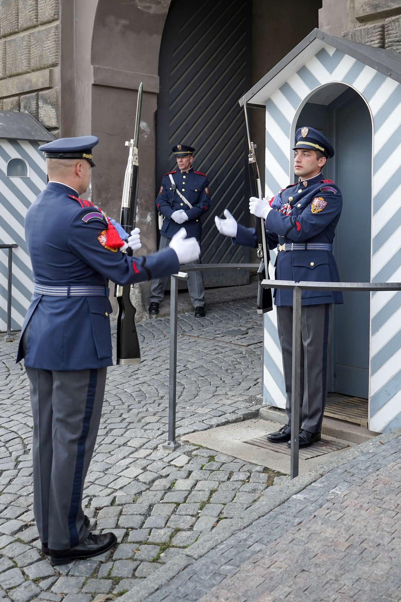 Changing the Guard at the Castle in Prague