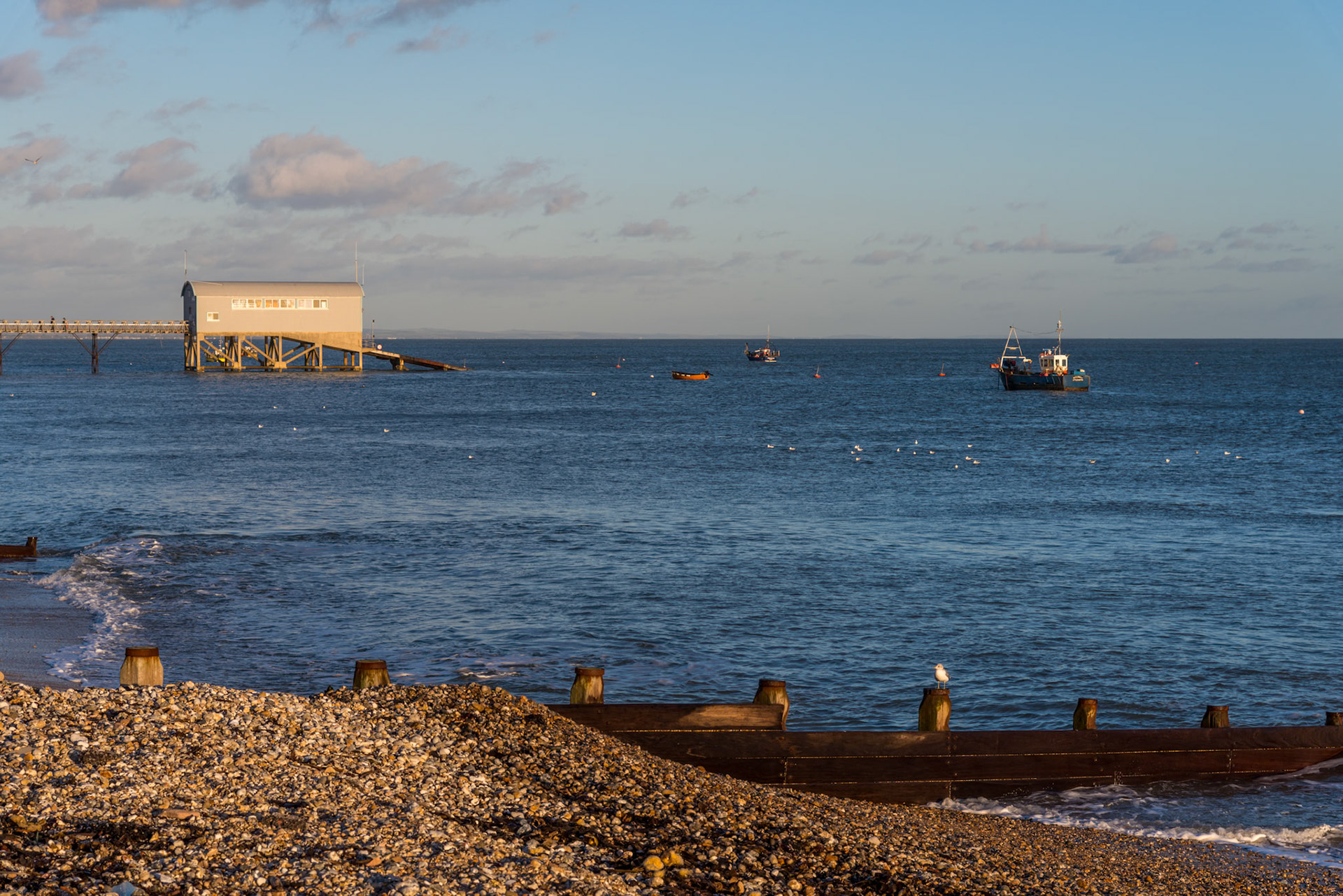 SELSEY BILL, SUSSEX/UK - JANUARY 1 : Selsey Bill Lifeboat Station in Selsey on January 1, 2013
