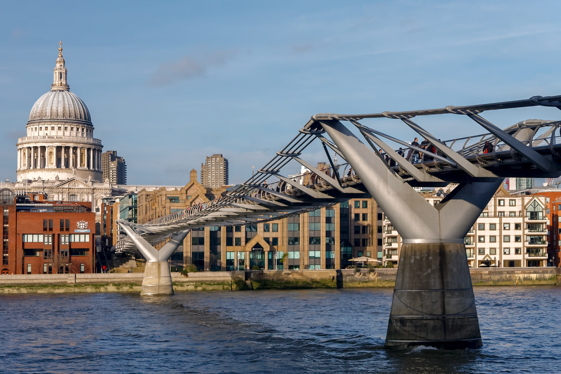 Millennium Bridge and St Pauls Cathedral