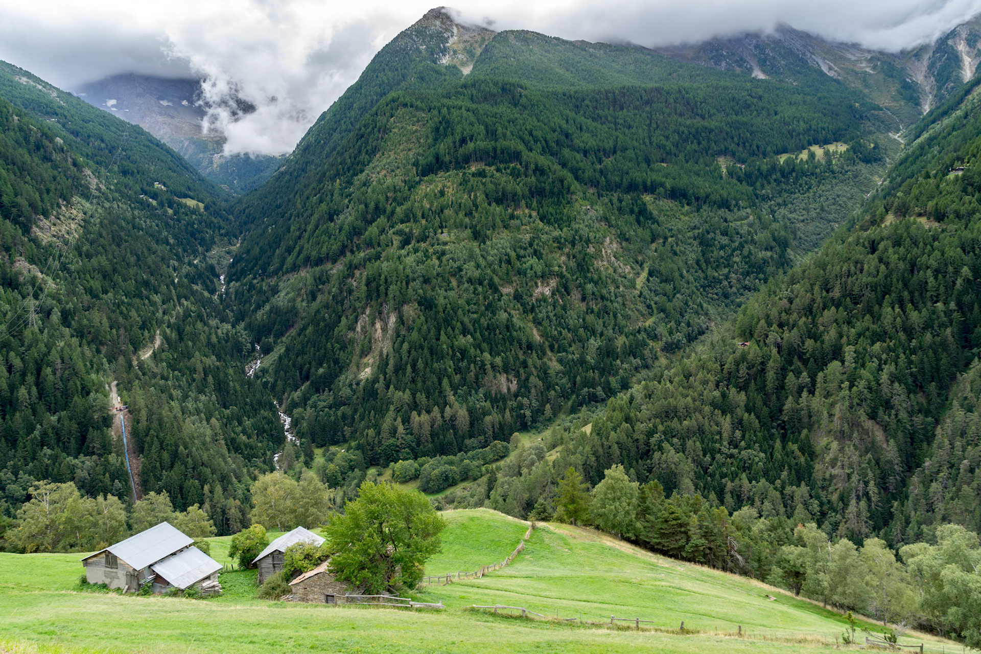 View from the Simplon Pass in Switzerland