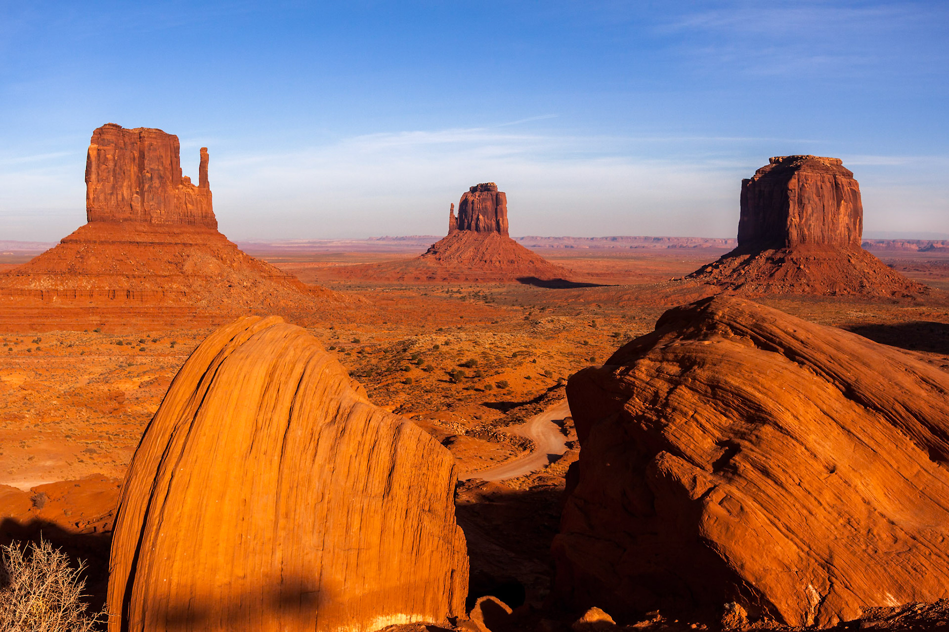 Scenic View of Monument Valley Utah USA