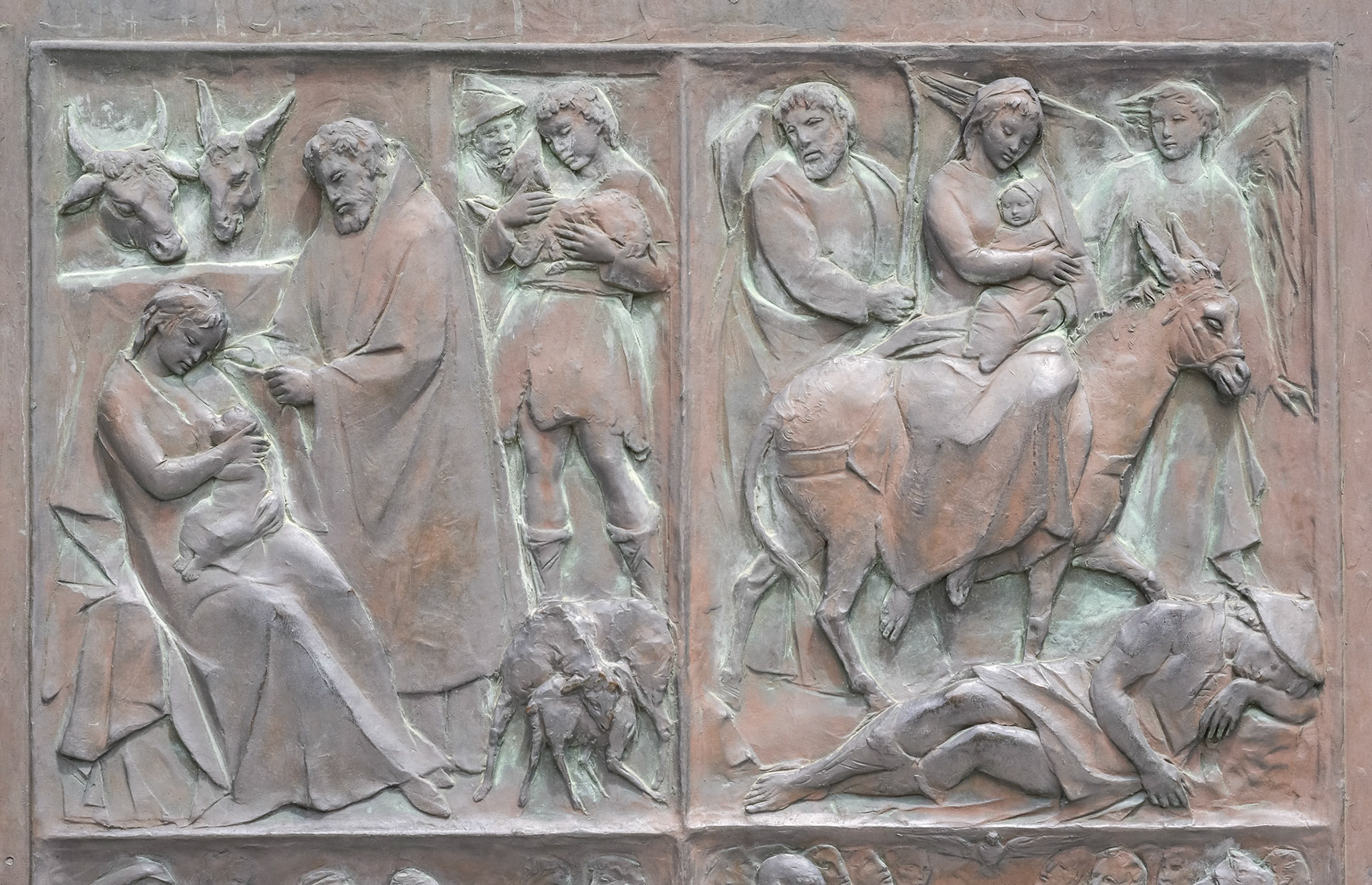 Door panel of the Cathedral in Siena