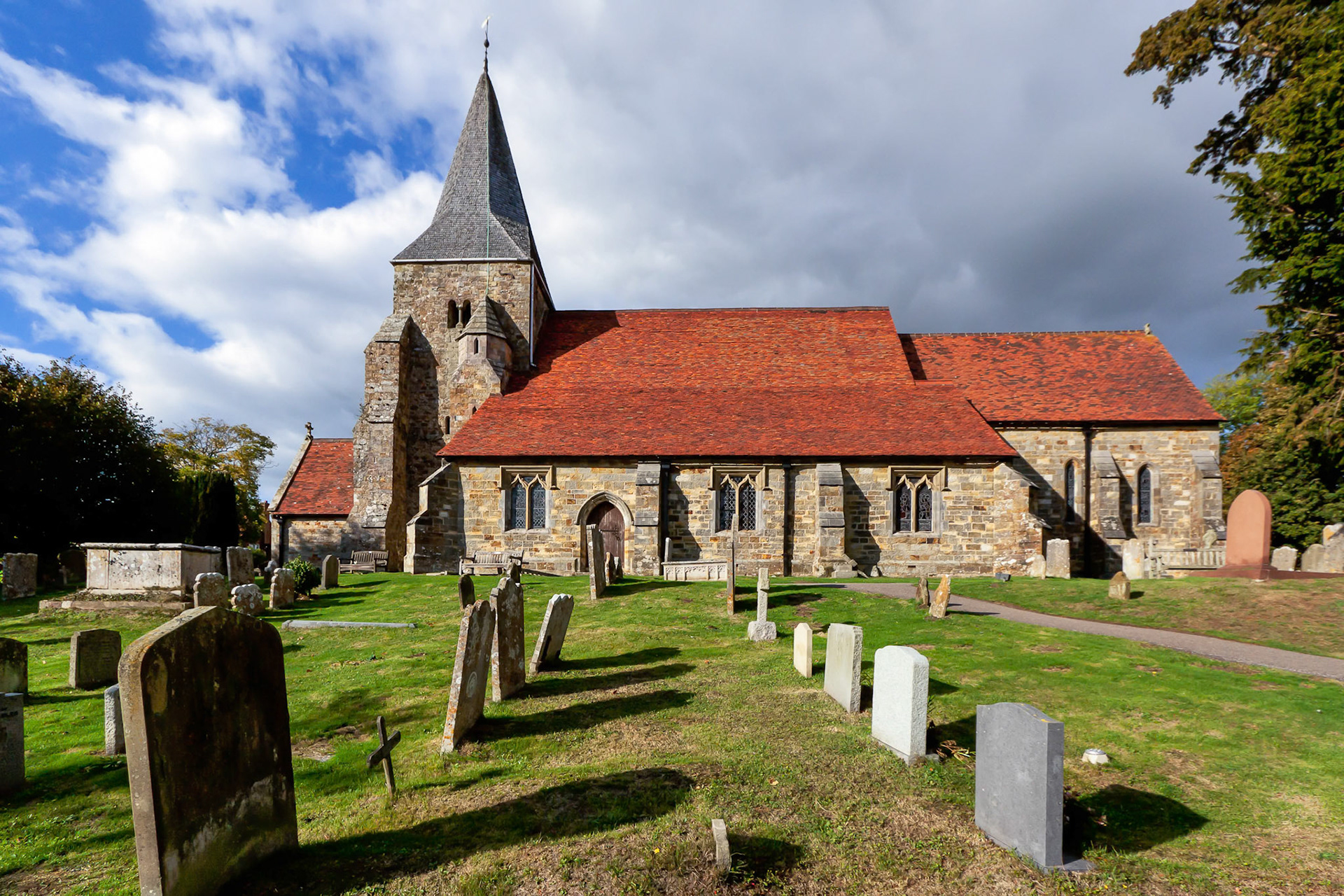 View of Burwash Church