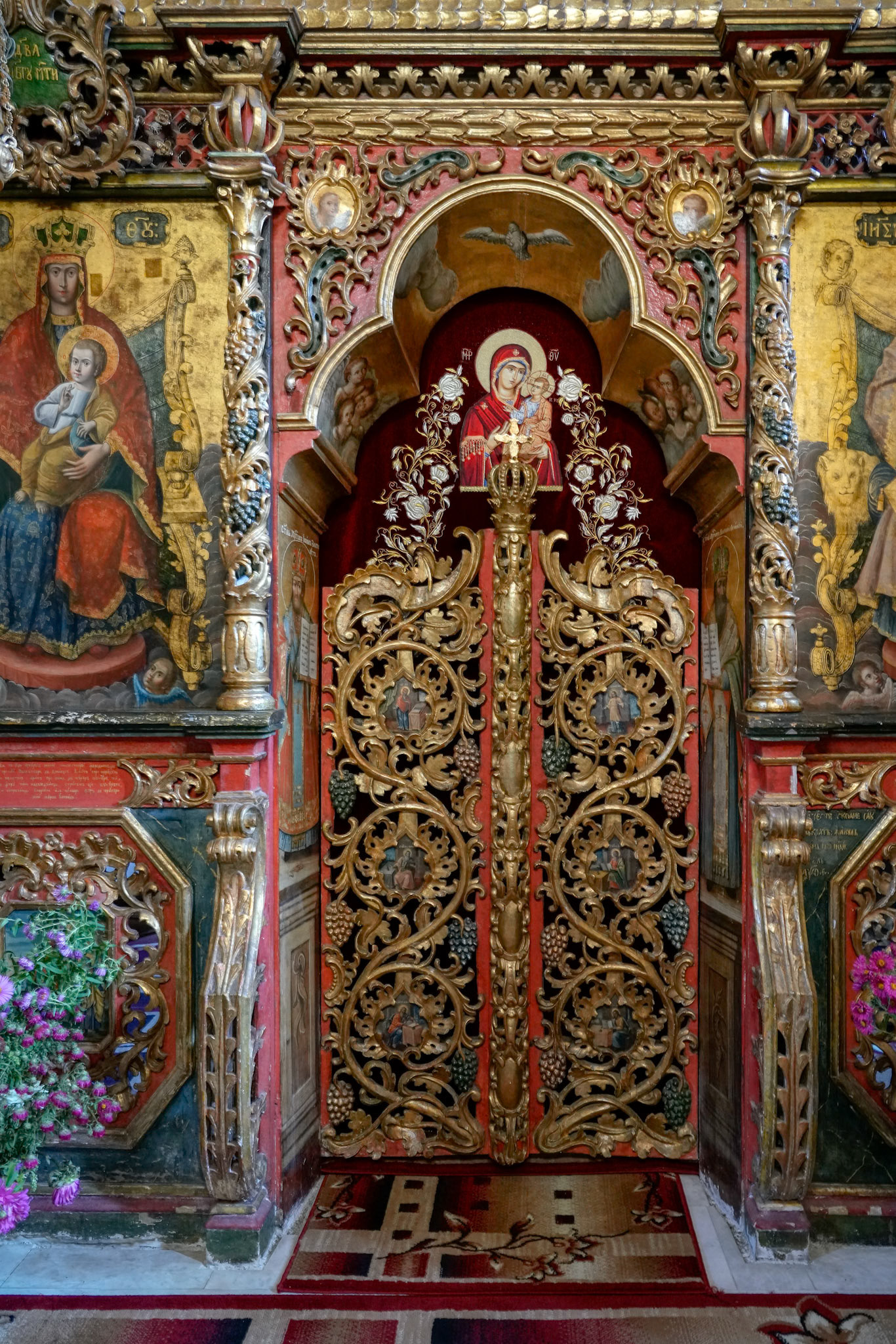 MOLDOVITA, MOLDOVIA/ROMANIA - SEPTEMBER 18 : Interior view of the Monastery in Moldovita in Moldovia Romania on September 18, 2018