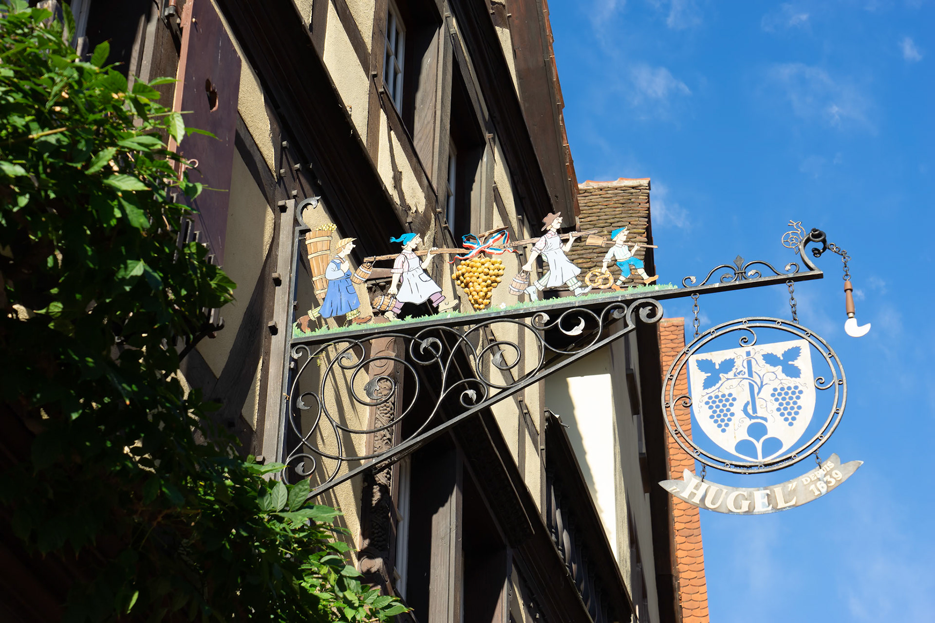 Hanging Sign in Riquewihr in Haut-Rhin Alsace