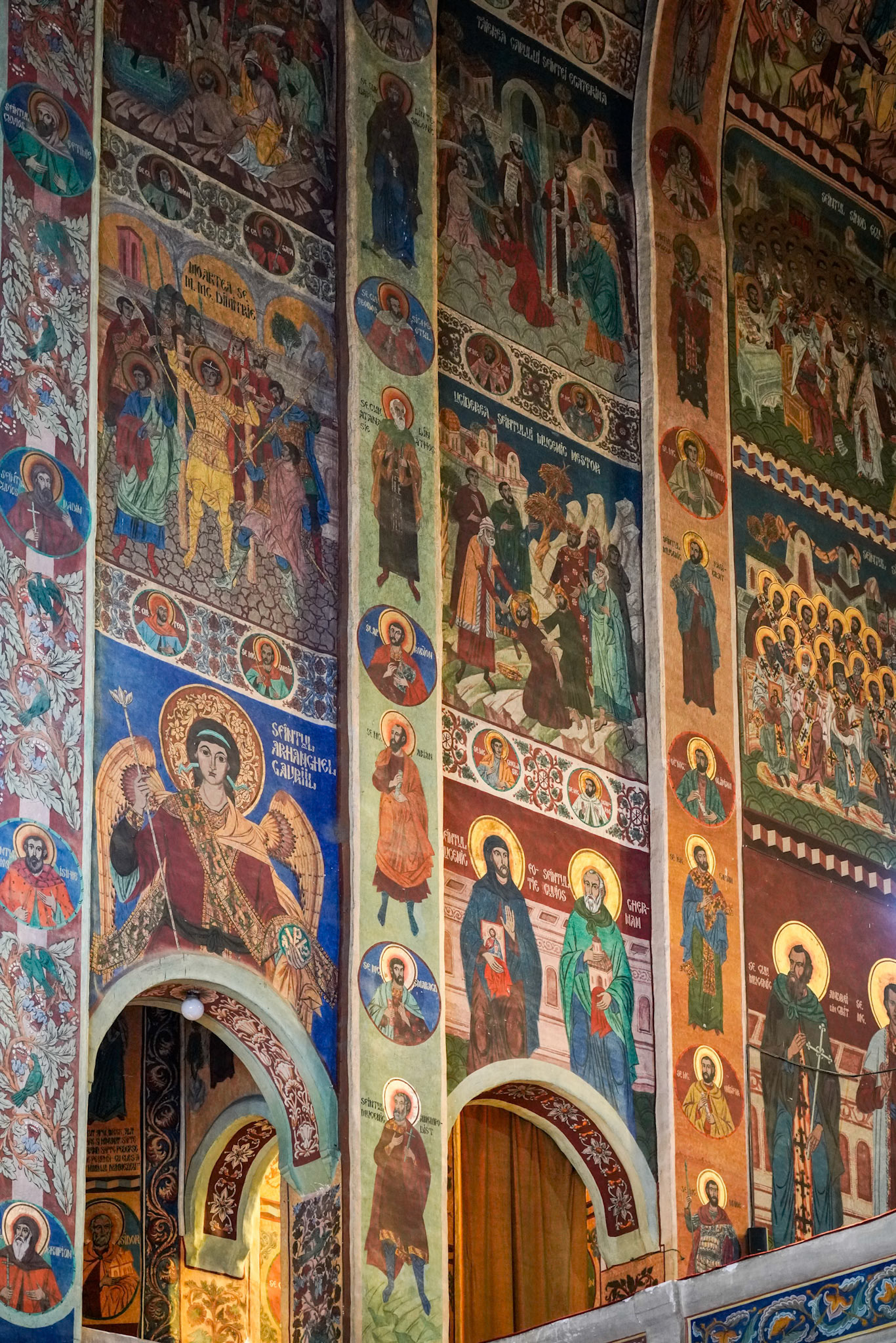 TARGU MURES, TRANSYLVANIA/ROMANIA - SEPTEMBER 17 : Decorative interior view of Ascension Cathedral in Targu Mures Transylvania Romania on September 17, 2018