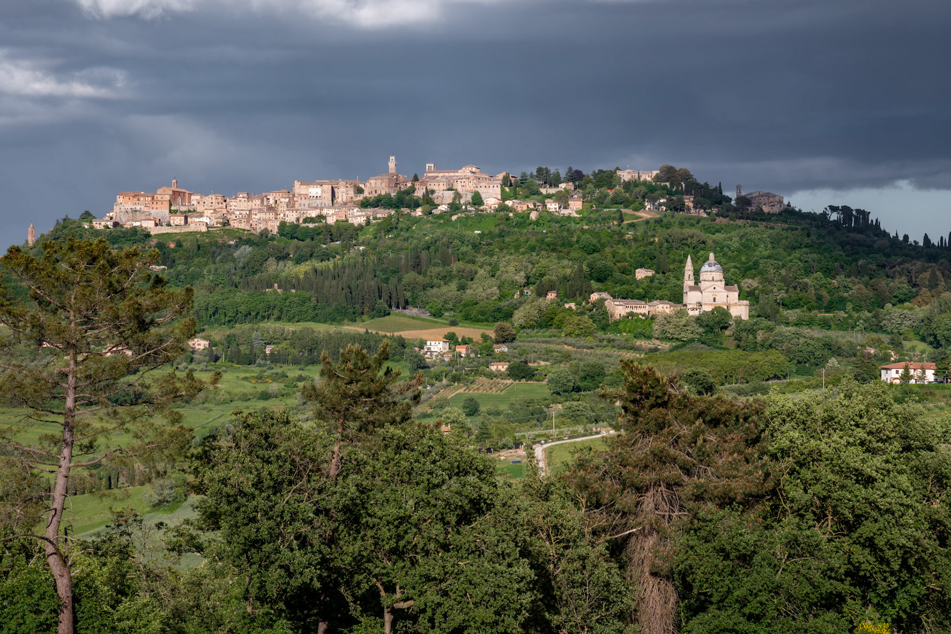 MONTEPULCIANO, TUSCANY, ITALY - MAY 19 : Countryside near Montepulciano in Tuscany on May 19, 2013