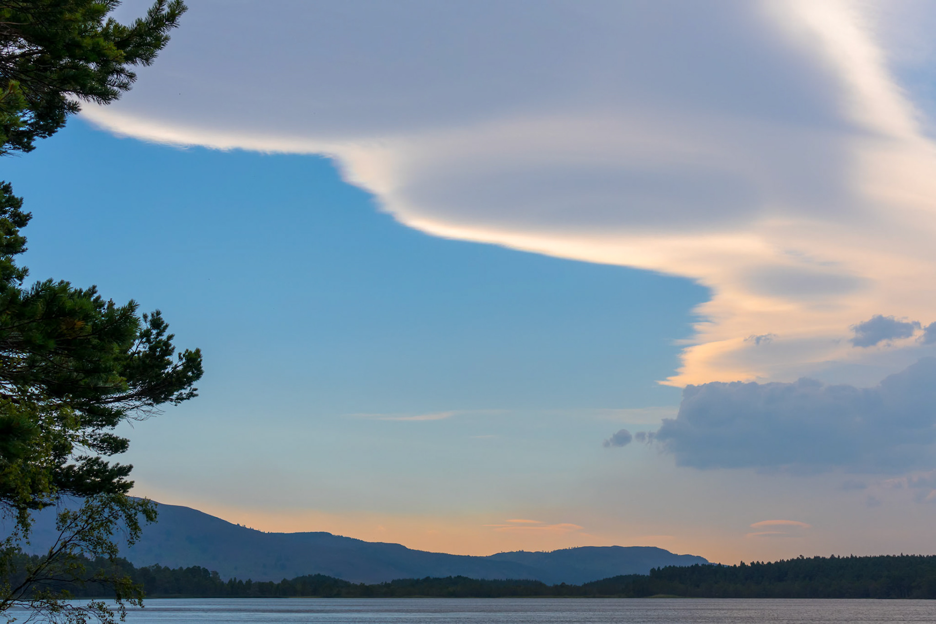 Unusual Cloud Formation over Loch Garten