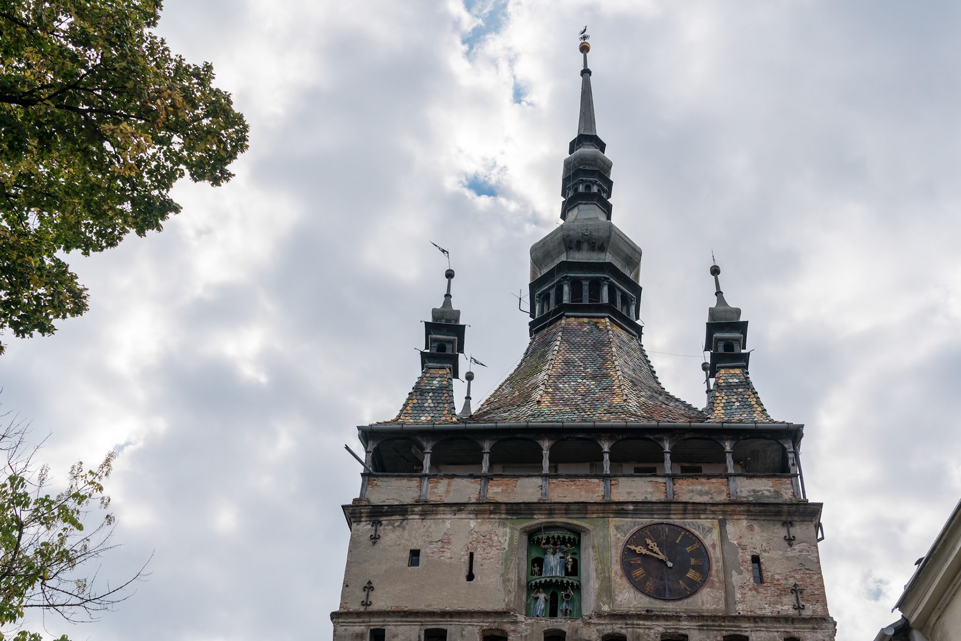 SIGHISOARA, TRANSYLVANIA/ROMANIA - SEPTEMBER 17 : The Clock Tower Gateway to Sighisoara Transylvania Romania on September 17, 2018