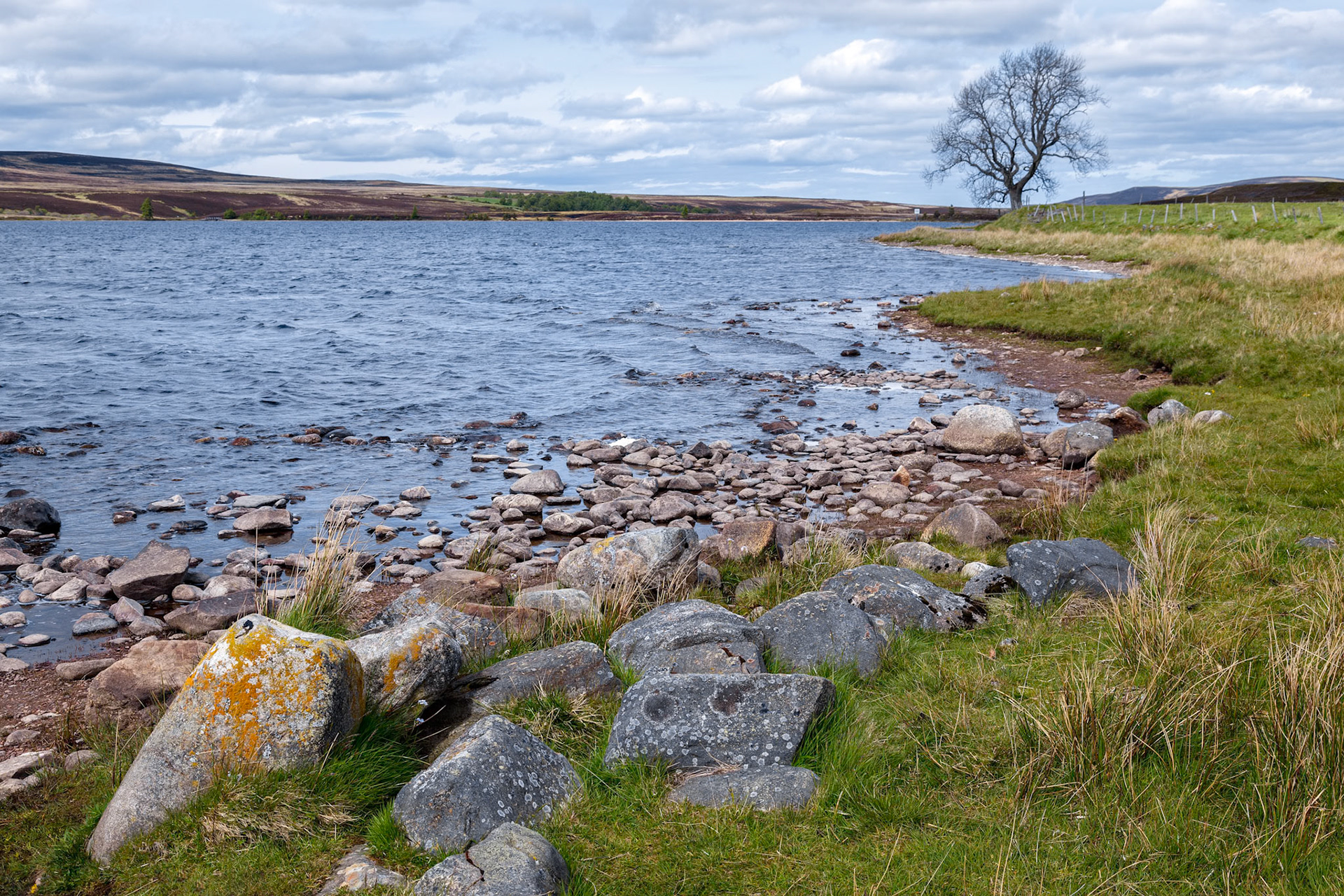 View of Lochindorb in Scotland