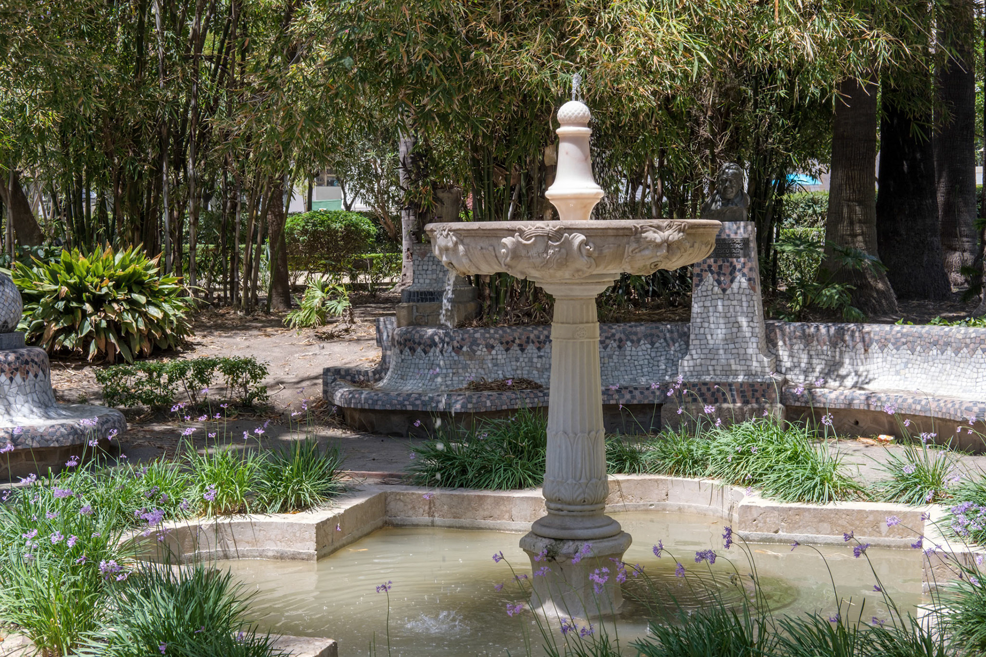 Fountain in a Park in Malaga