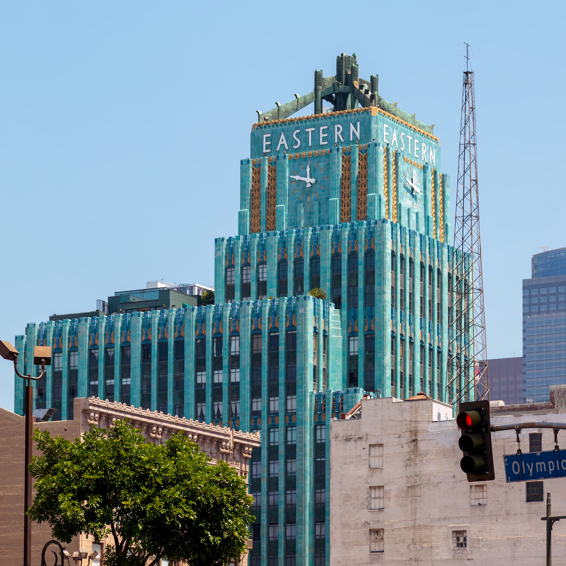 LOS ANGELES, CALIFORNIA, USA - JULY 28 : The Eastern Columbia Building in Los Angeles California on July 28, 2011