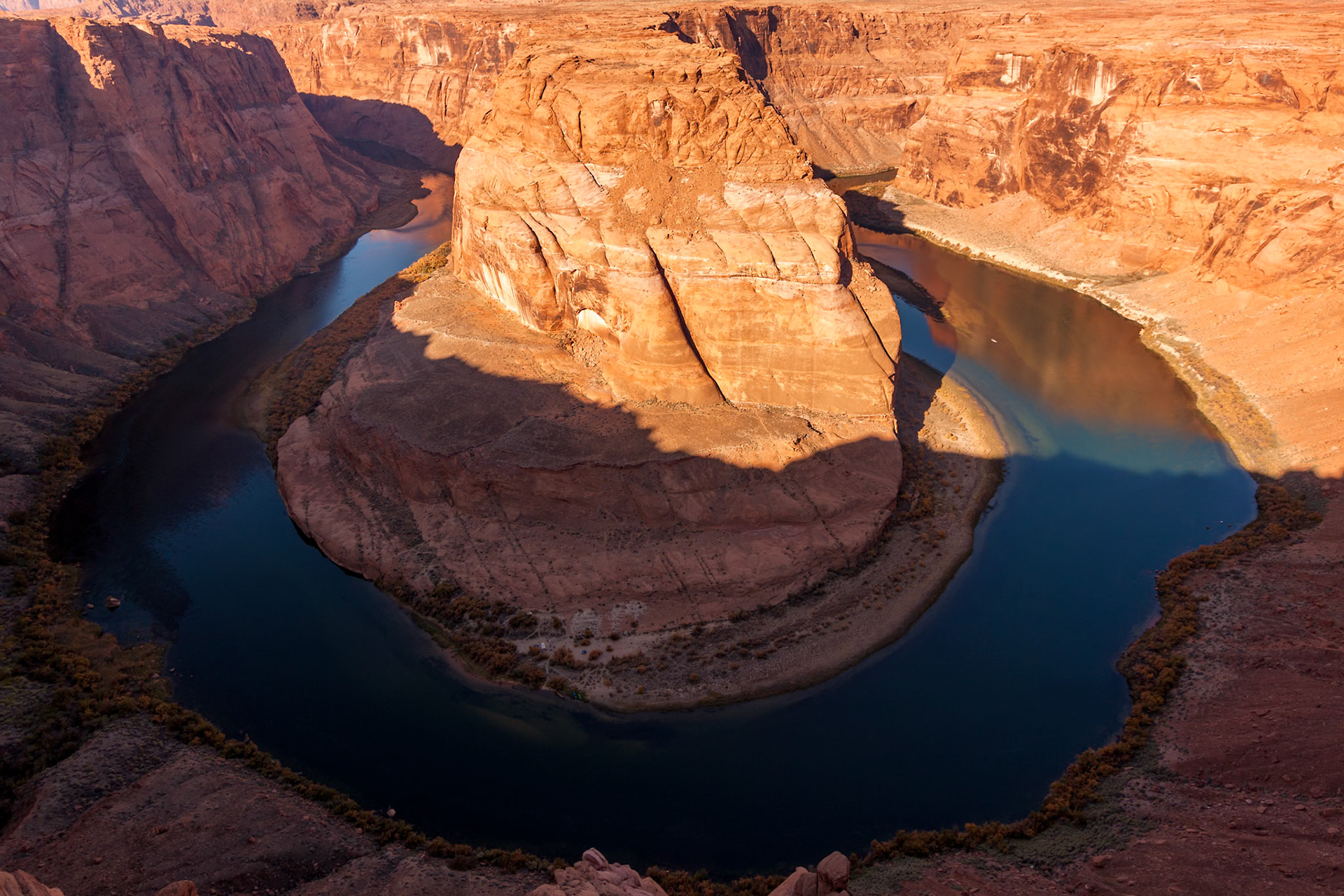 Sunset over Horseshoe Bend in Arizona