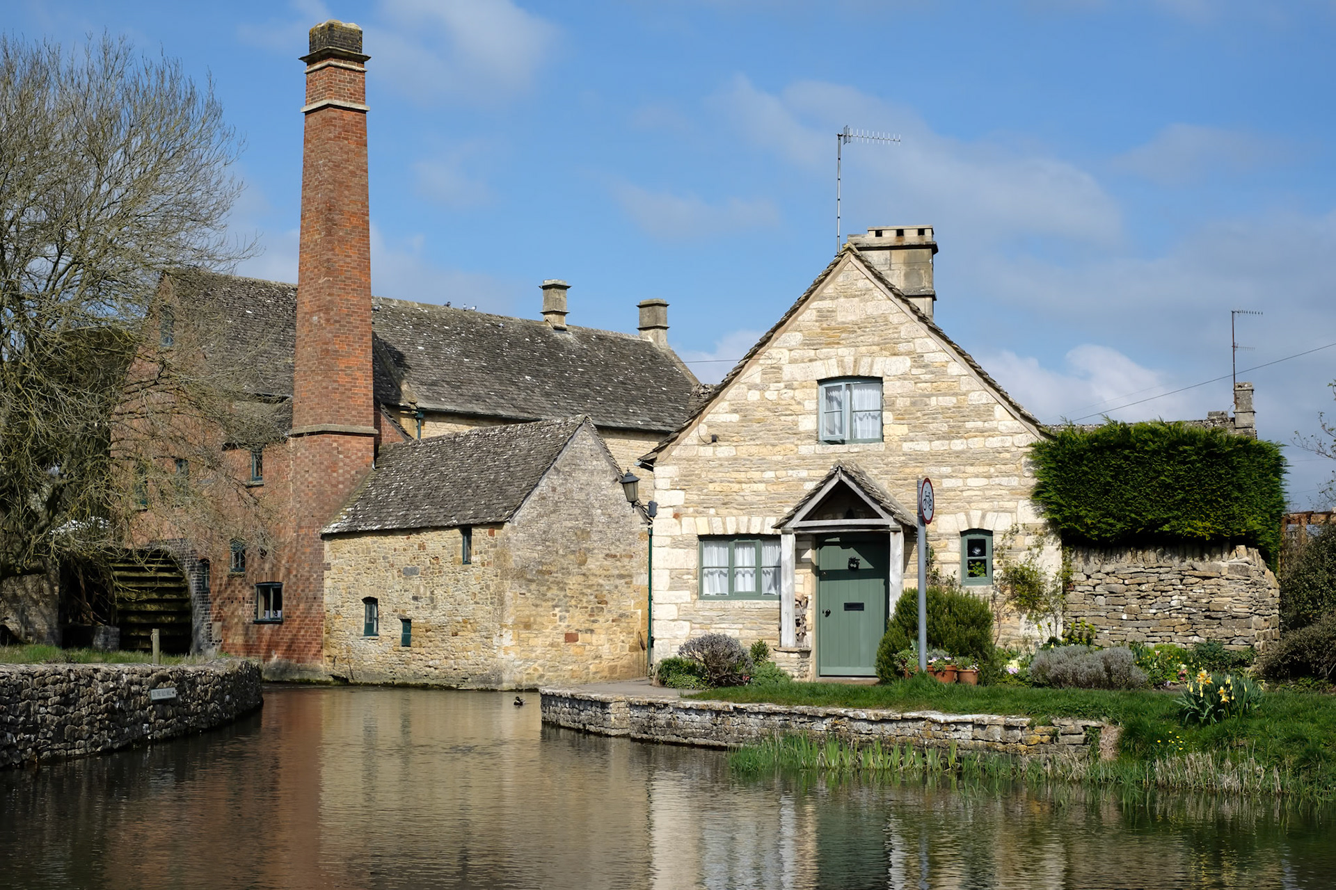 Scenic View of Lower Slaughter Village in the Cotswolds