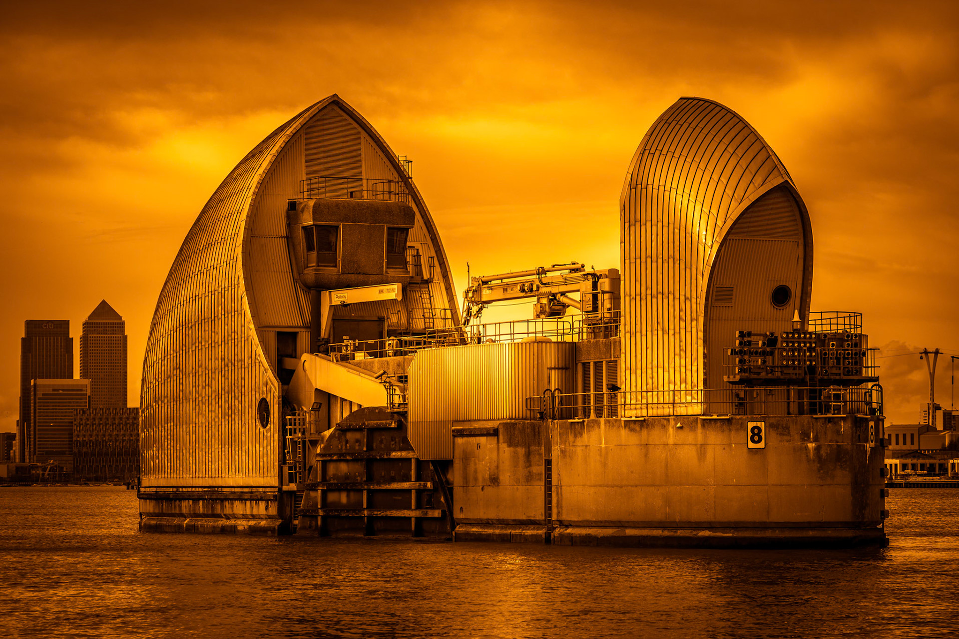 View of the Thames Barrier