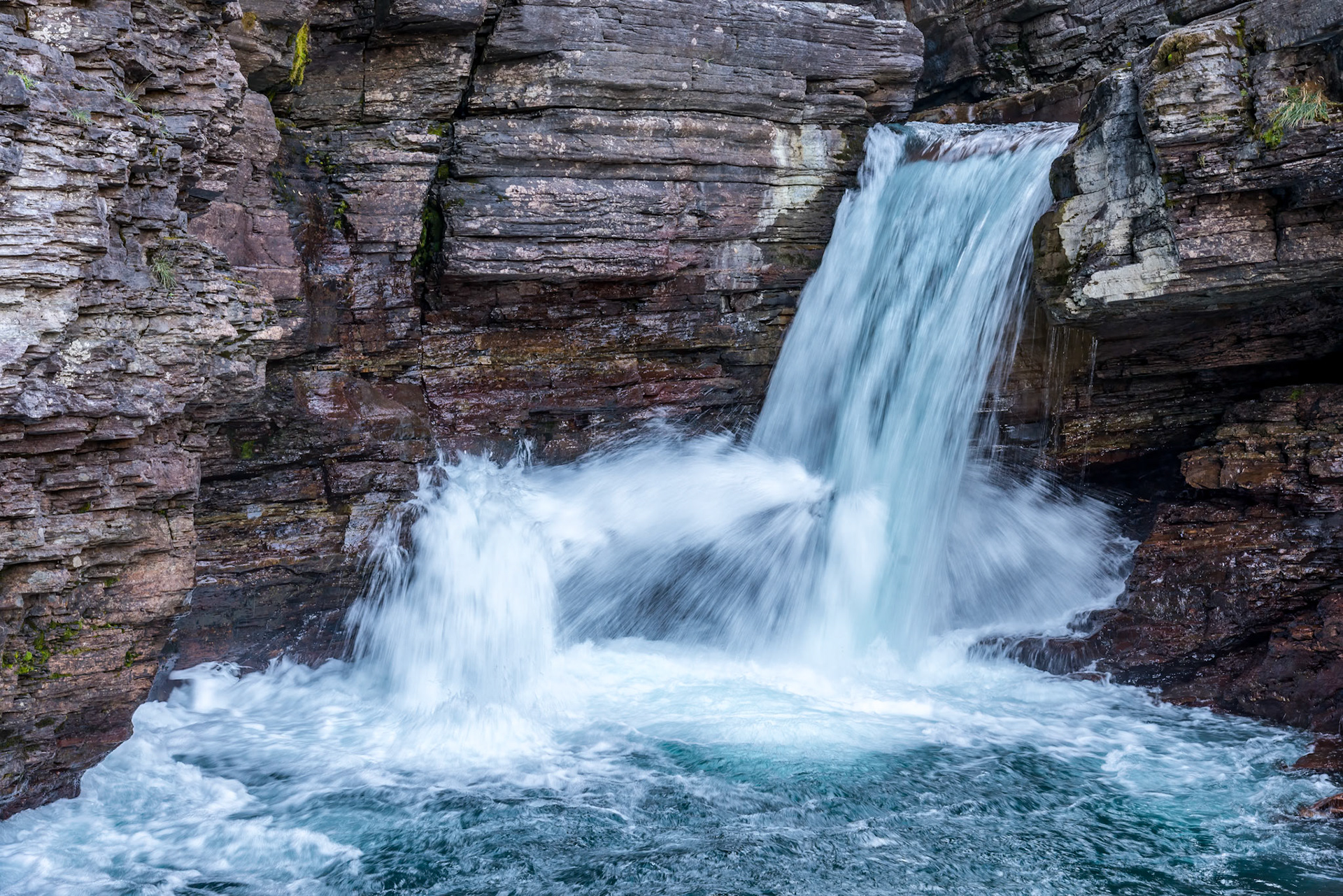 St Mary Falls in Montana