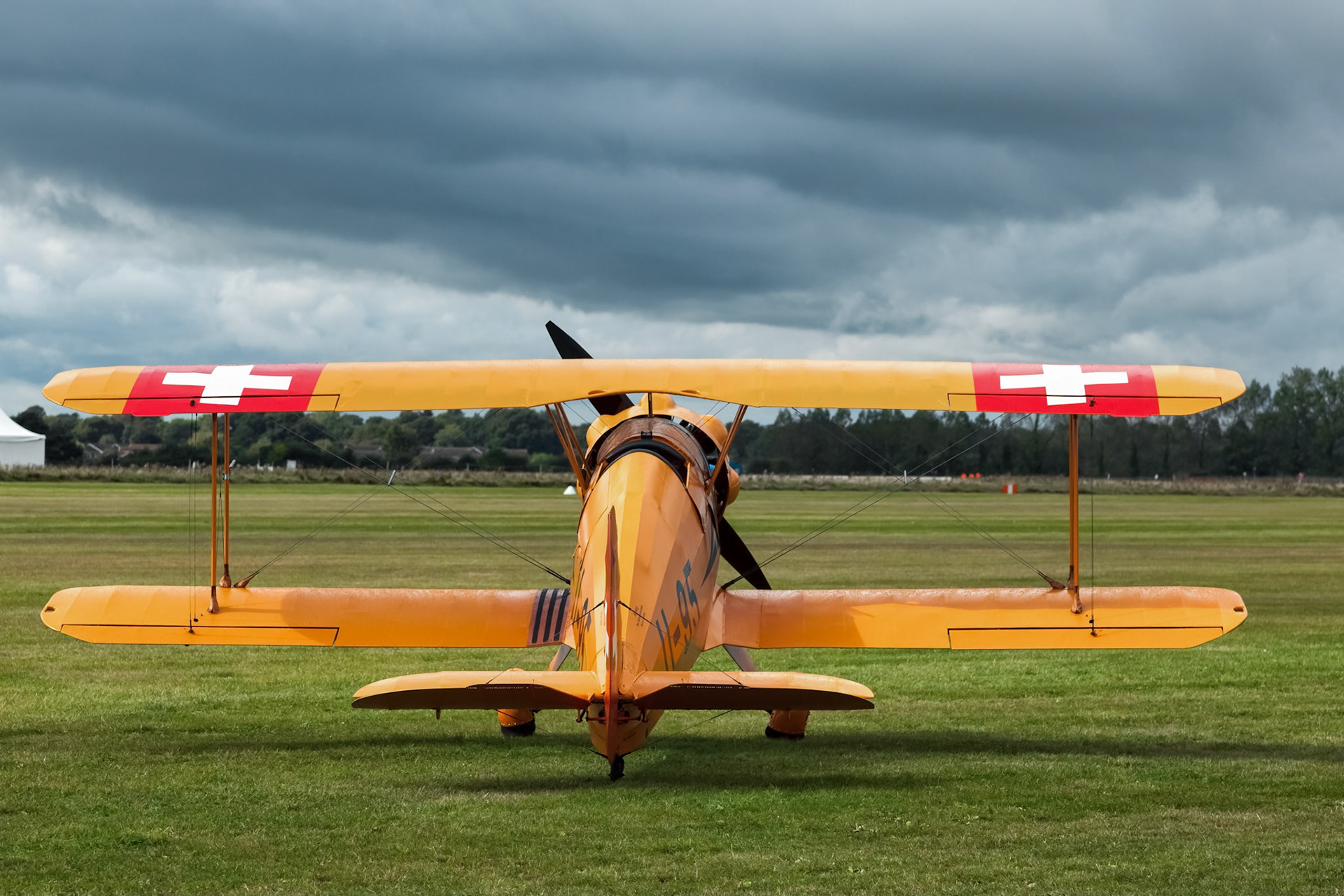 Bucker 131 Jungmann Vintage Biplane U95 at Goodwood