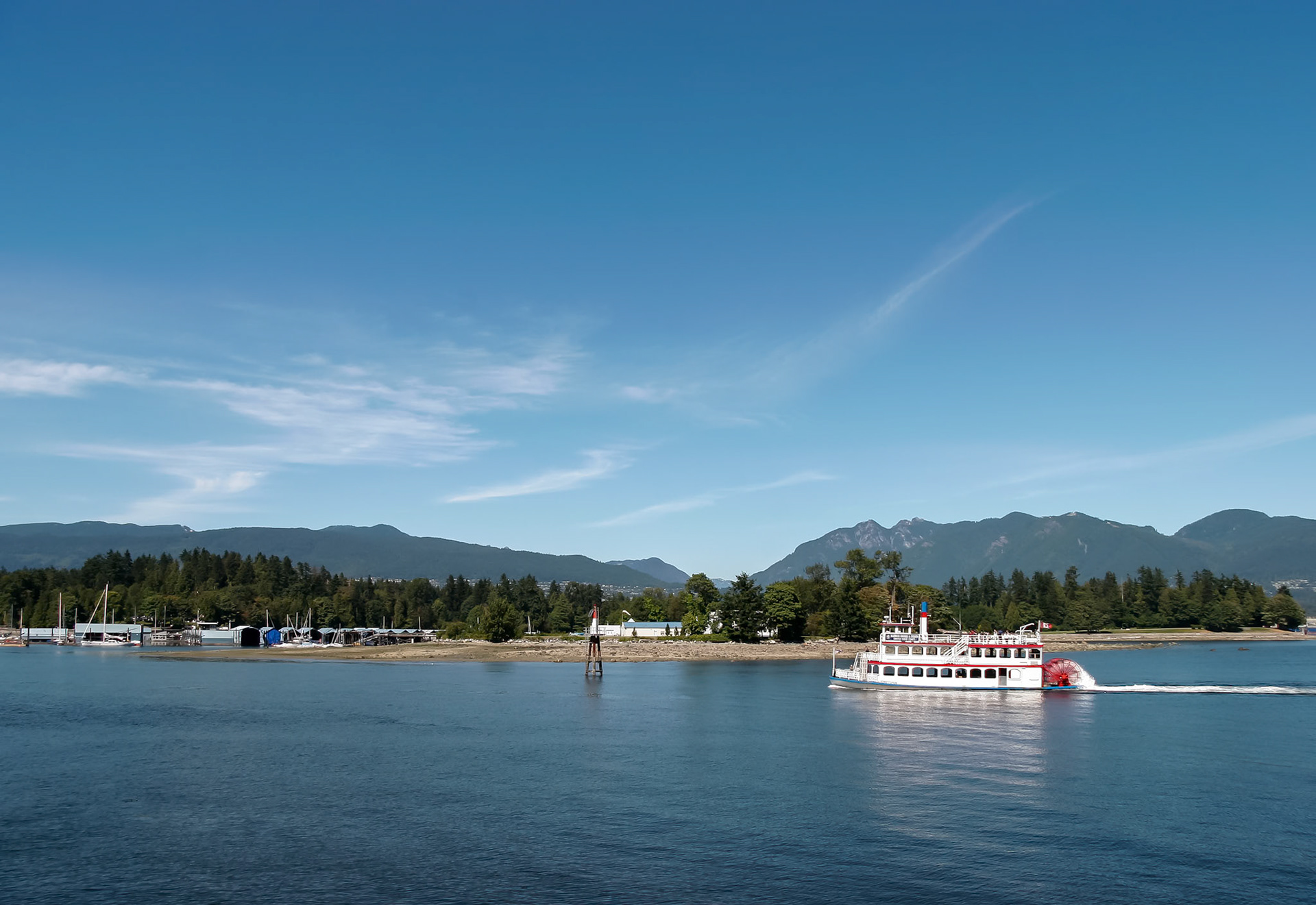 Paddle Steamer near Coral Harbour Vancouver