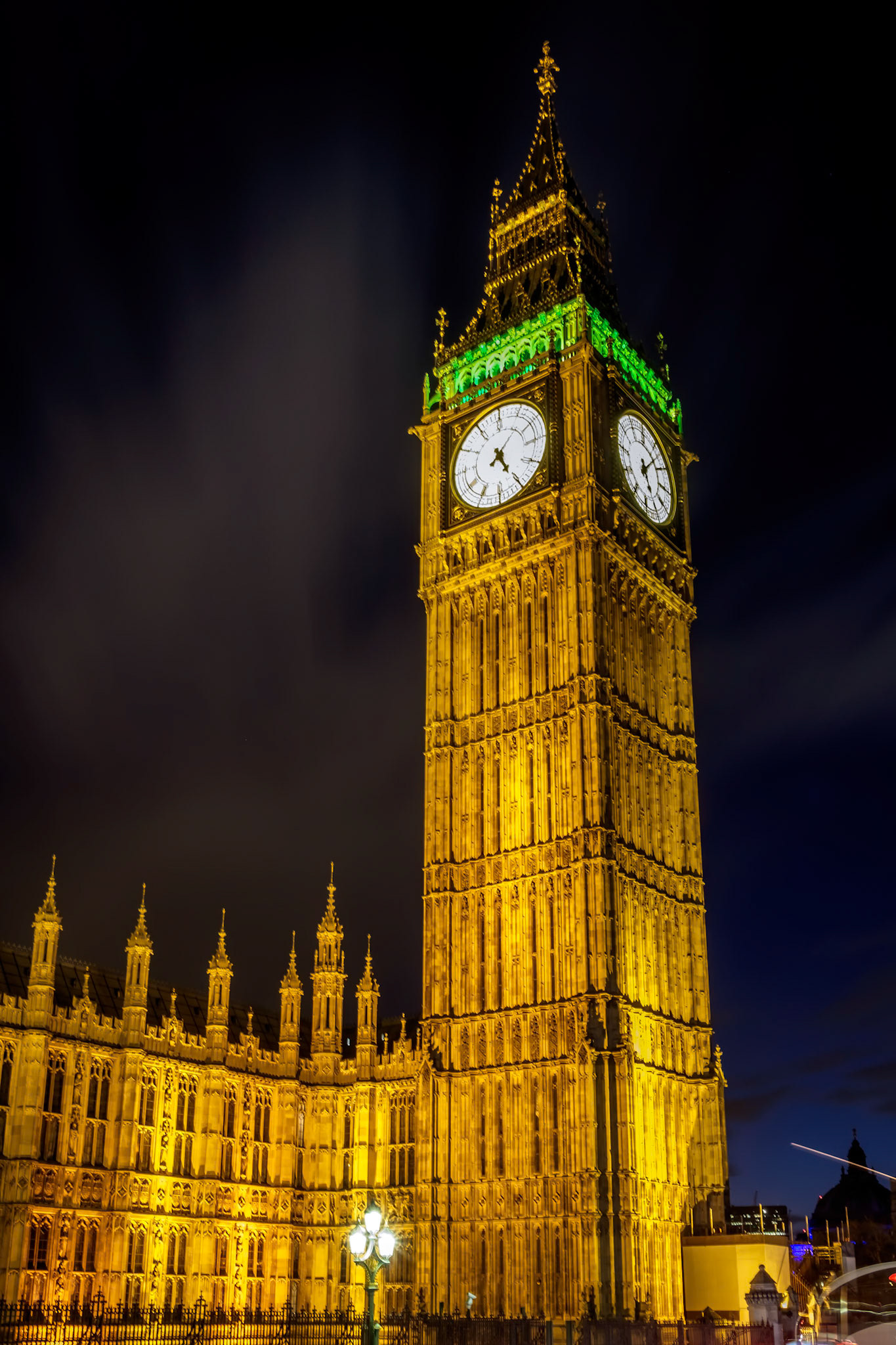 View of Big Ben at Nighttime