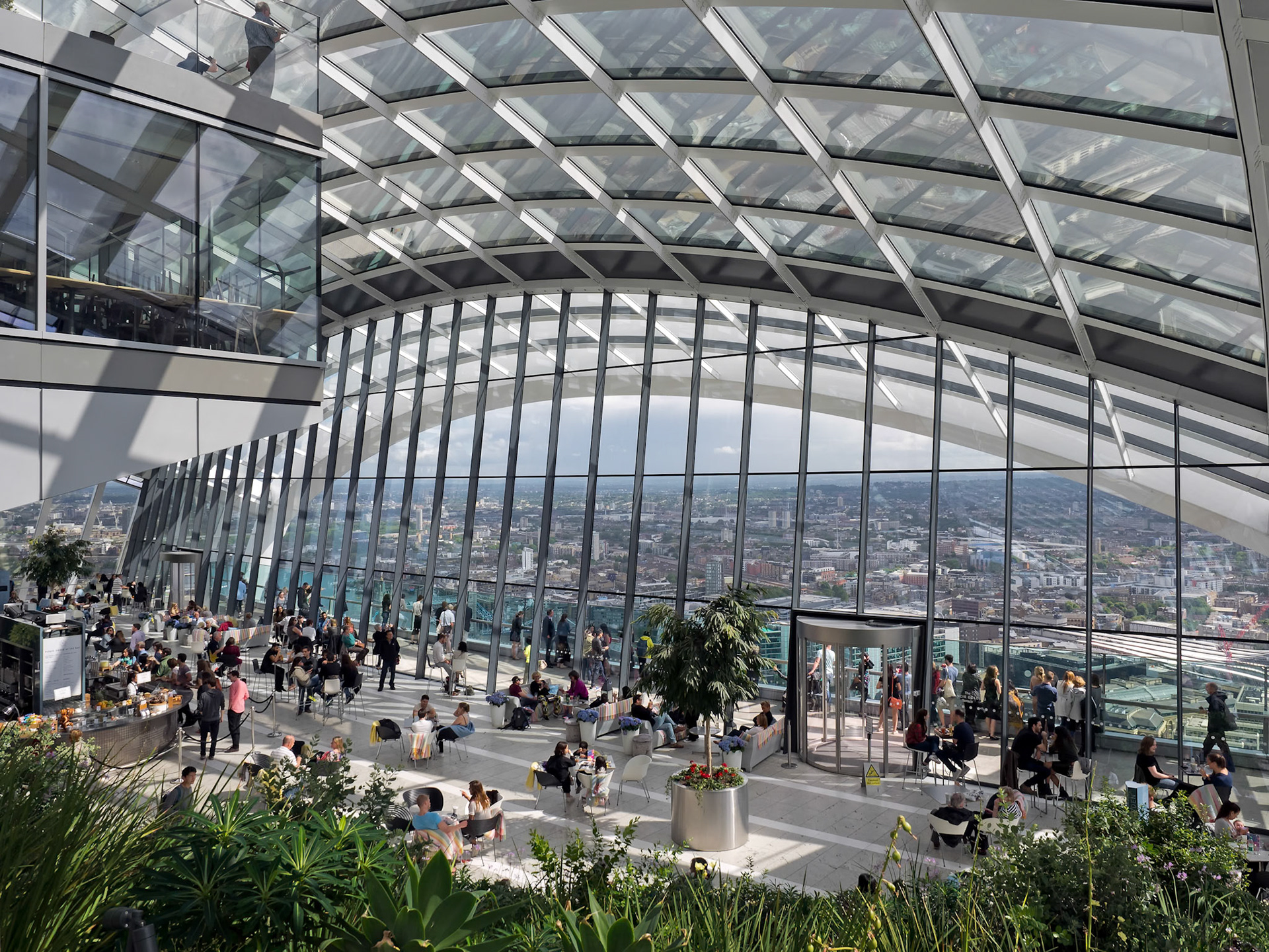 View of the Sky Garden in London