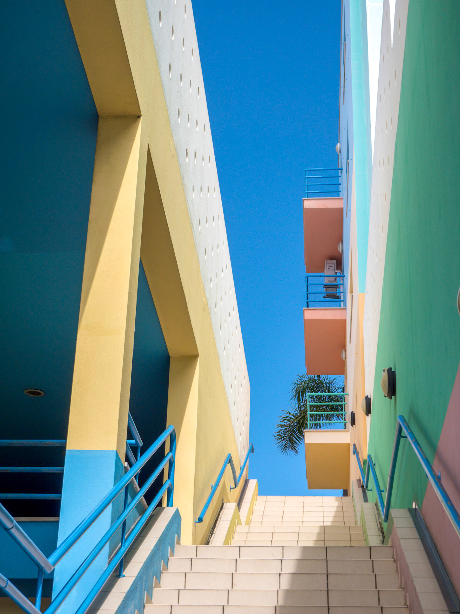 ALBUFEIRA, SOUTHERN ALGARVE/PORTUGAL - MARCH 10 : Colourful Buildings at the Marina in Albufeira Portugal on March 10, 2018