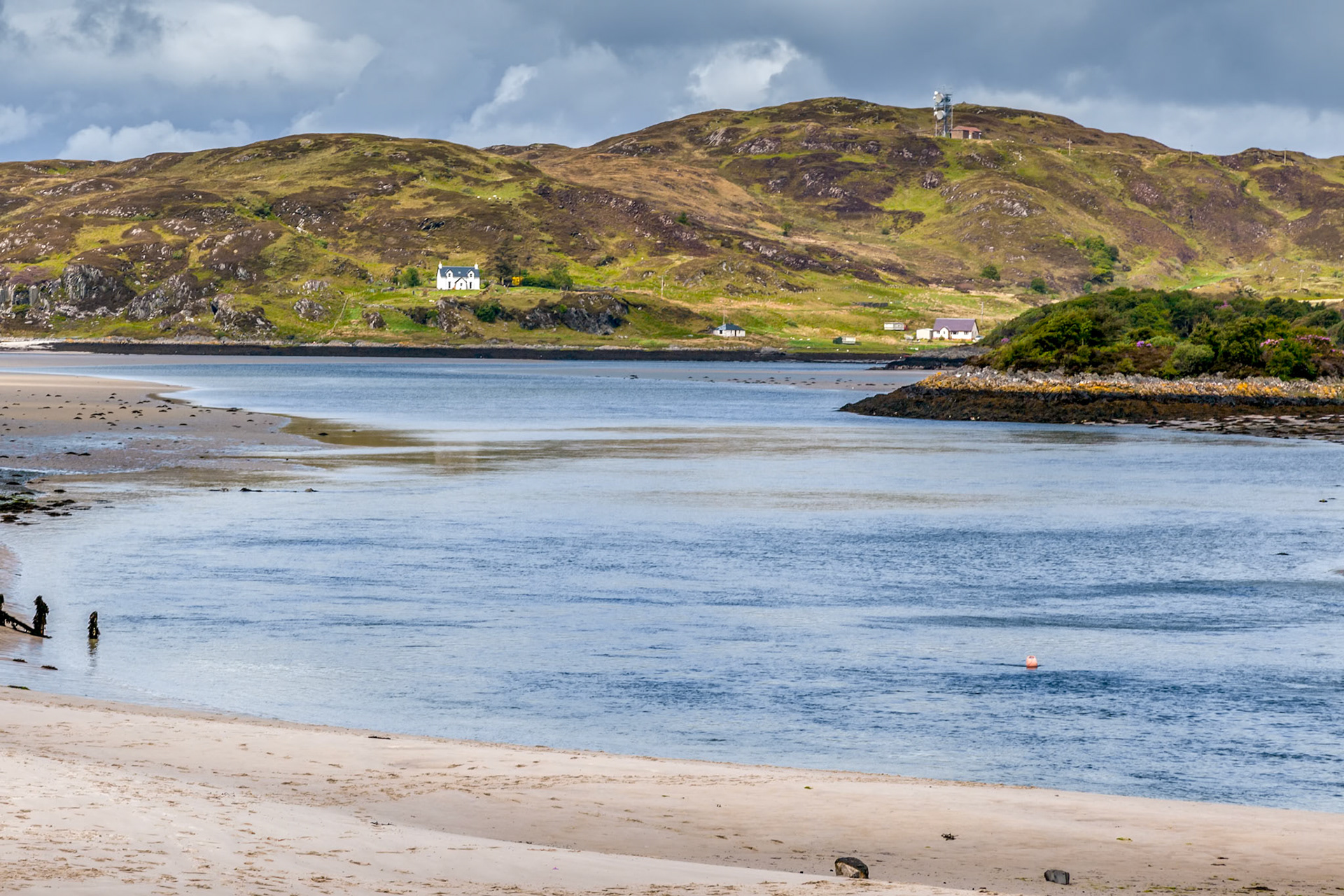 MORAR ESTUARY, SCOTTISH HIGHLANDS/UK - MAY 19 : View of  the estuary of Morar Bay in the West Highlands of Scotland on May 19, 2011