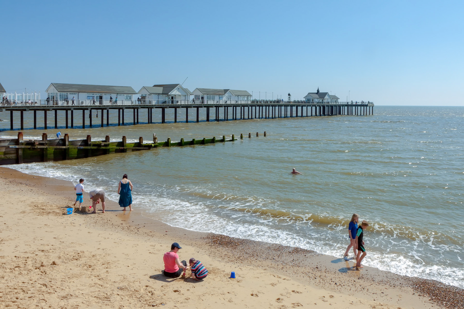 View of the Pier and Beach at Southwold