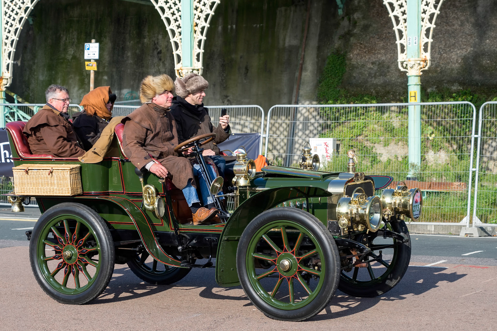 Car Just Finished London to Brighton Veteran Car Run
