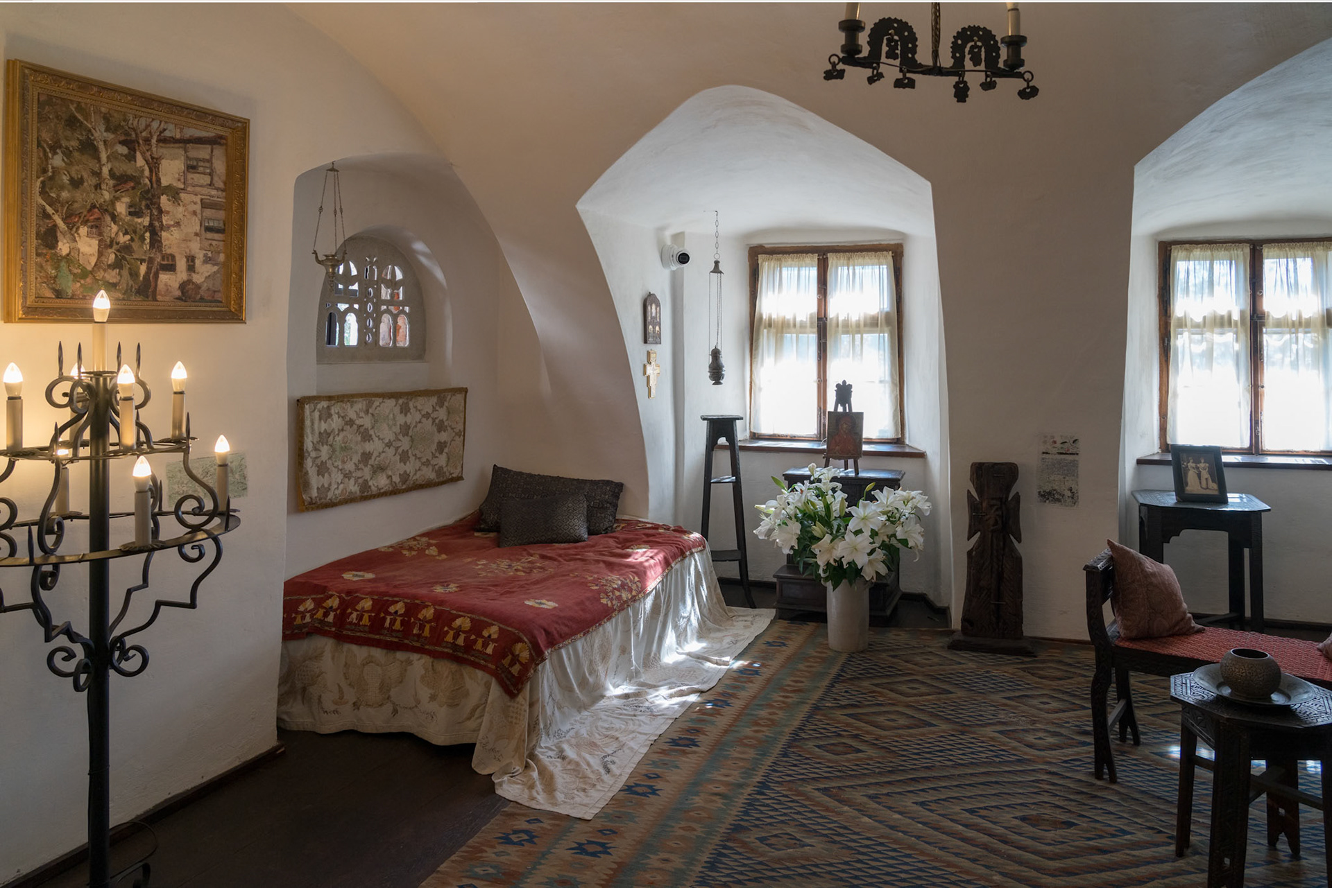 BRAN, TRANSYLVANIA/ROMANIA - SEPTEMBER 20 : Interior view of Dracula's Castle in Bran Transylvania Romania on September 20, 2018