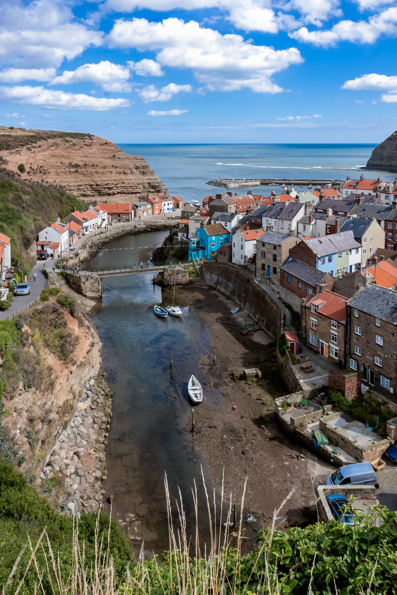 Looking down over Staithes