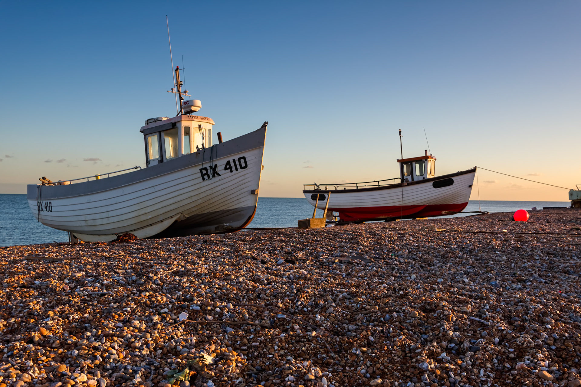 Fishing Boats on Dungeness Beach