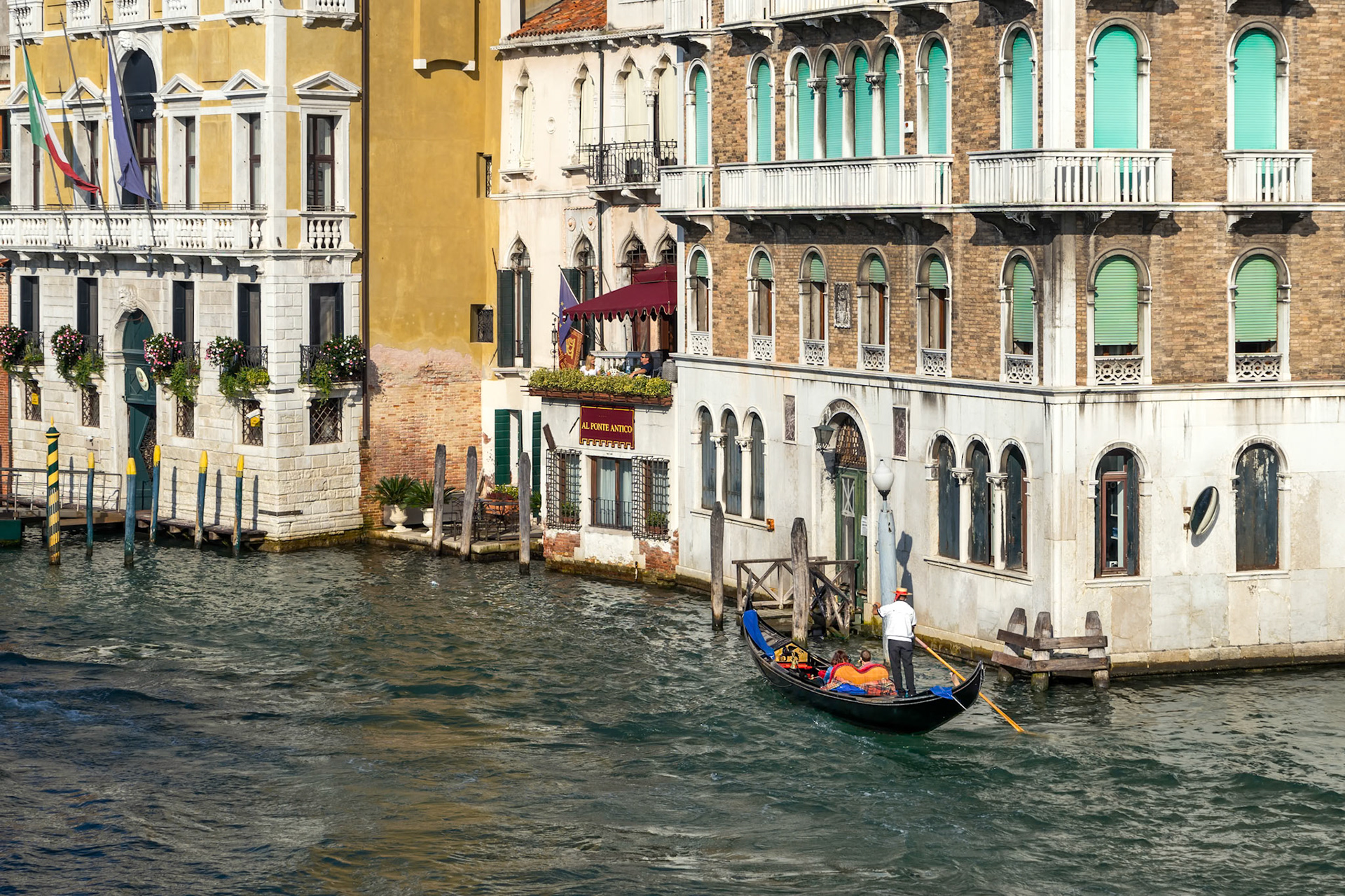 View down the Grand Canal in Venice