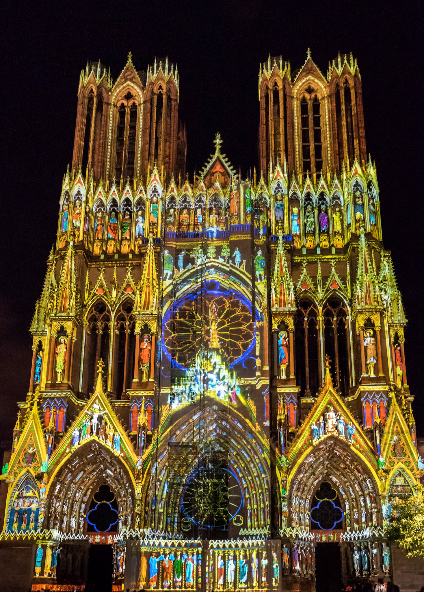 Light Show at Reims Cathedral