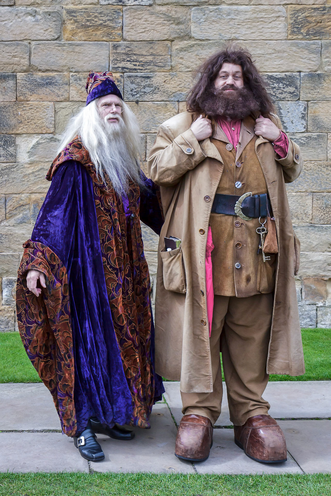 Hagrid and Dumbledore Performing at Alnwick Castle