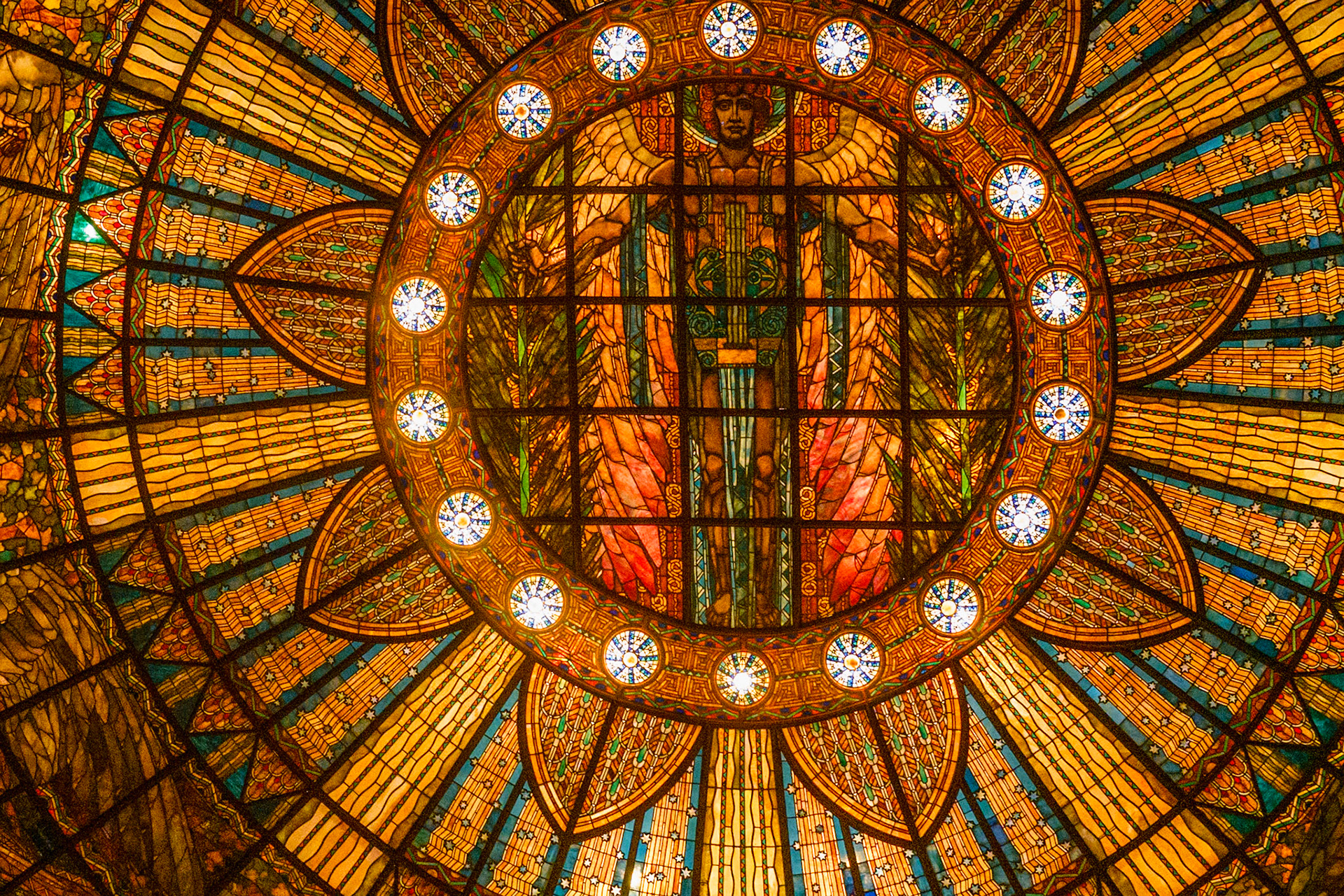 Ceiling at Palacio de Bellas Artes, Mexico City