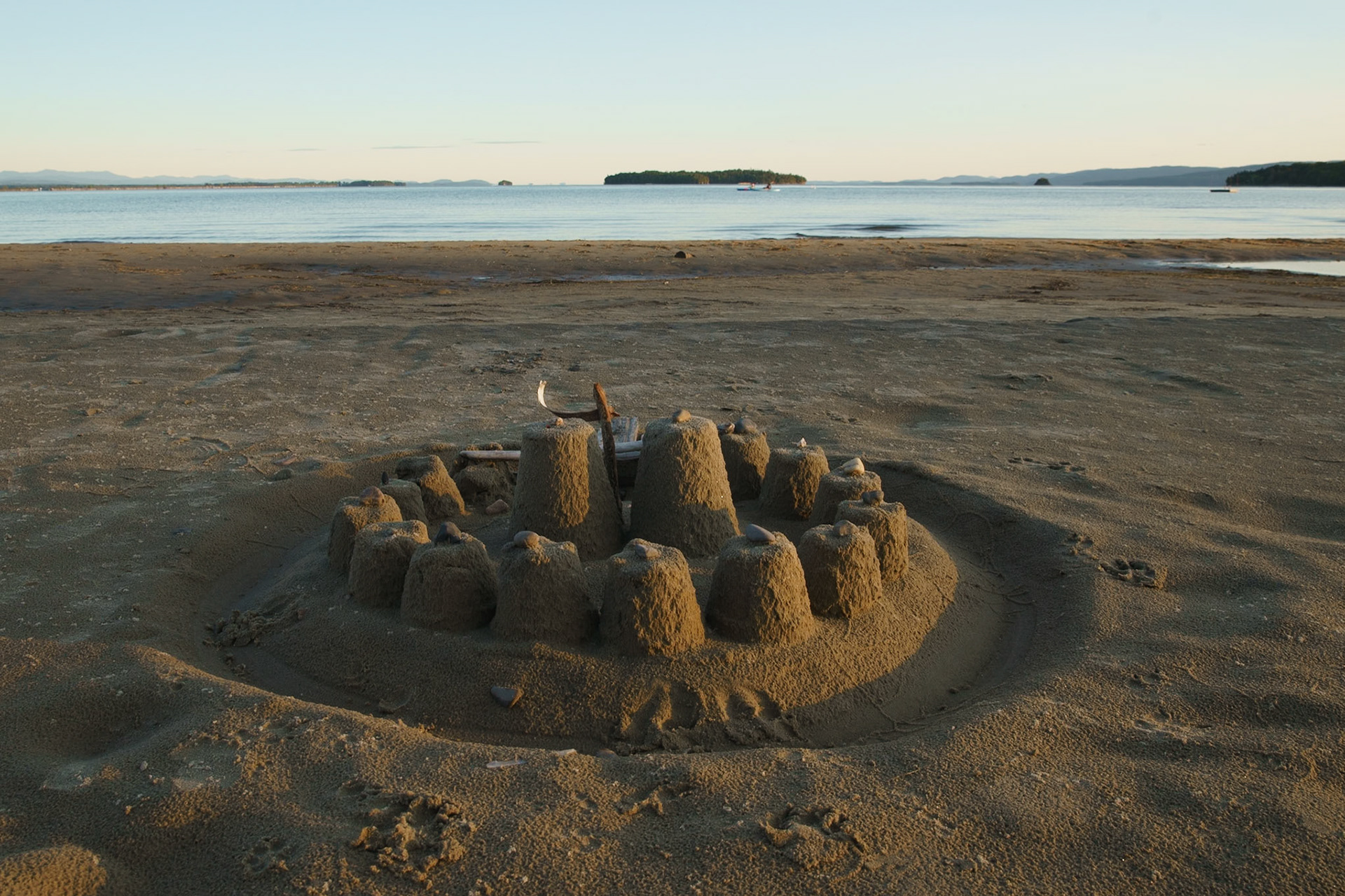 On the beach in South Hero, Vermont