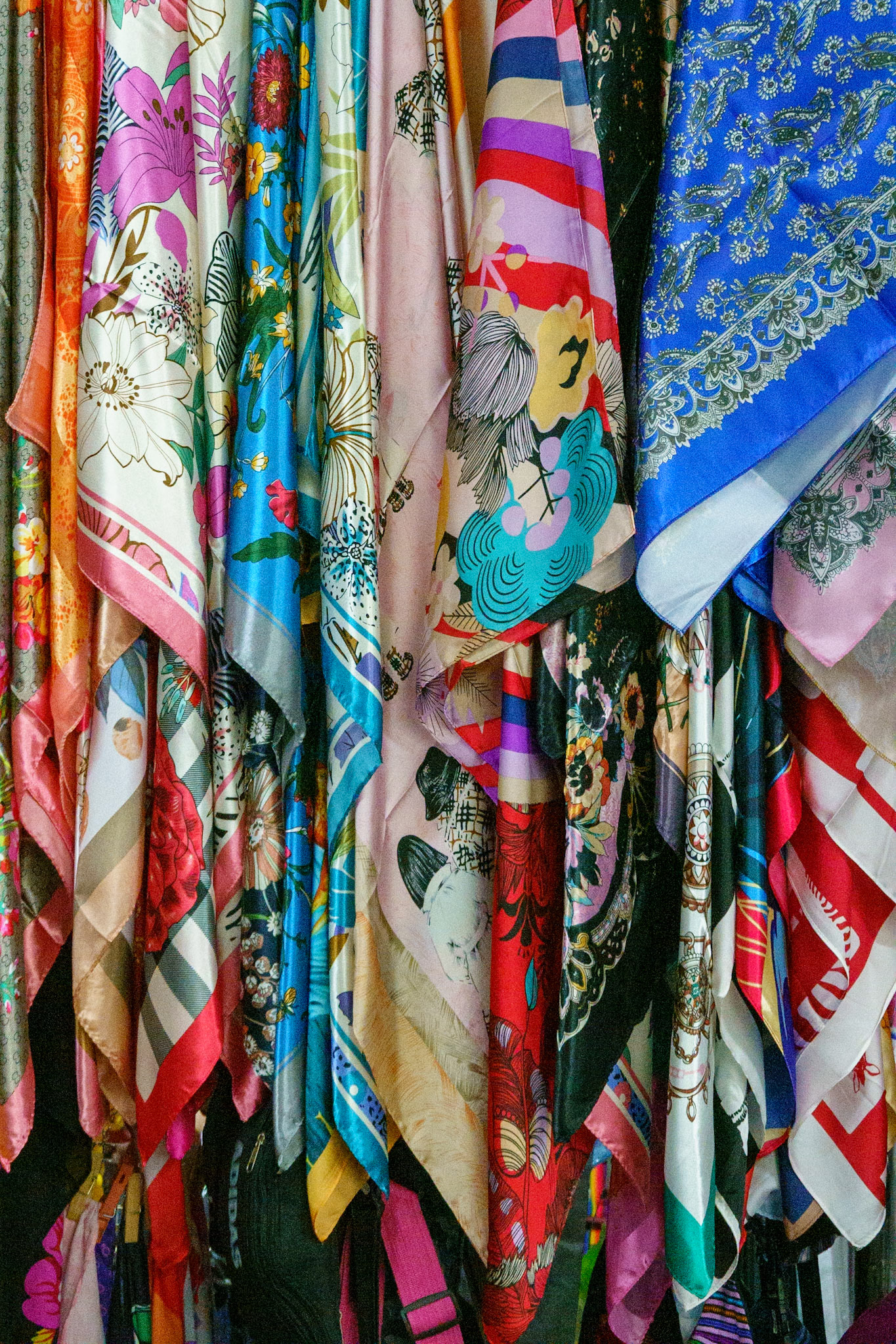 Scarves for sale, Oaxaca