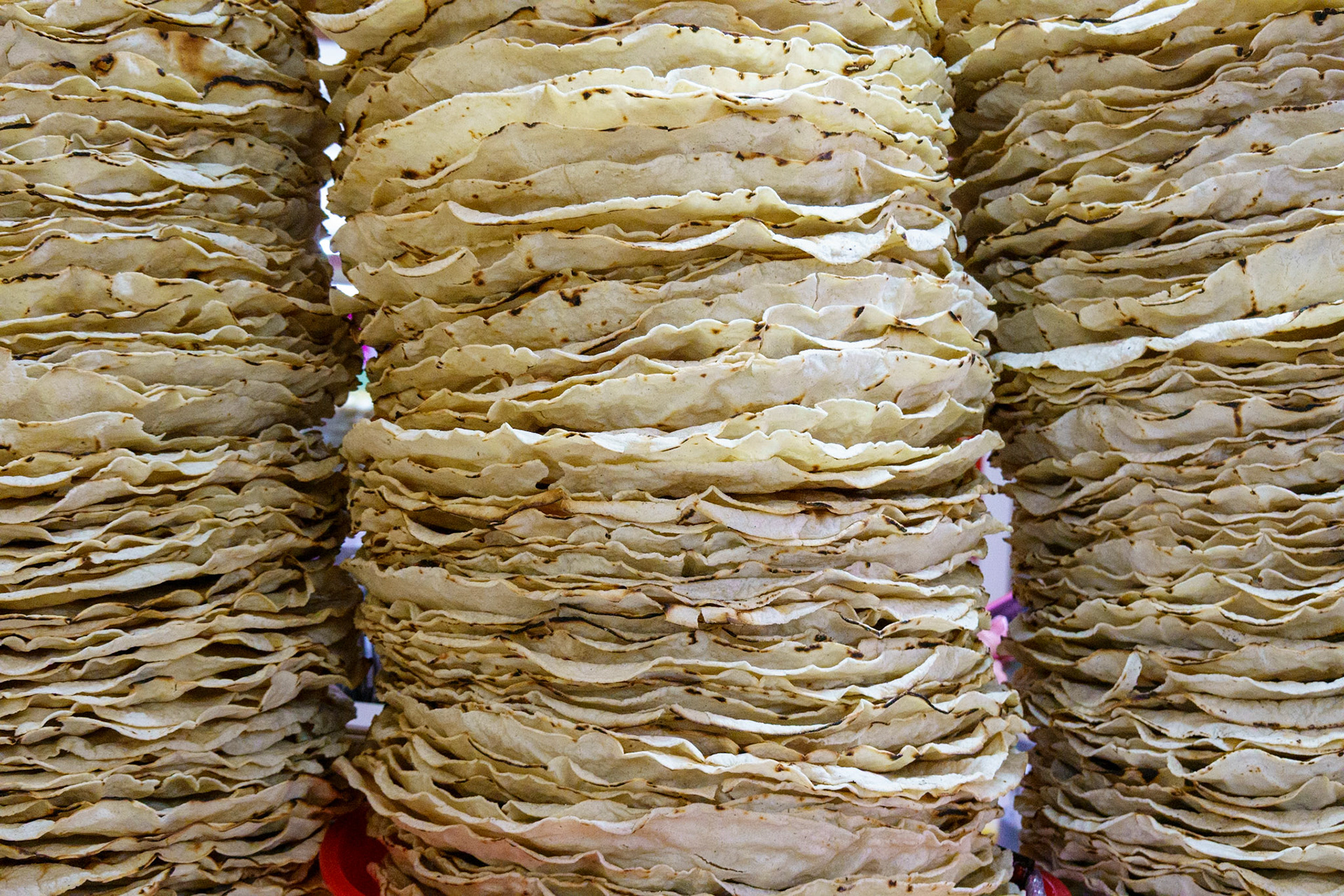 Tortillas in Oaxaca market
