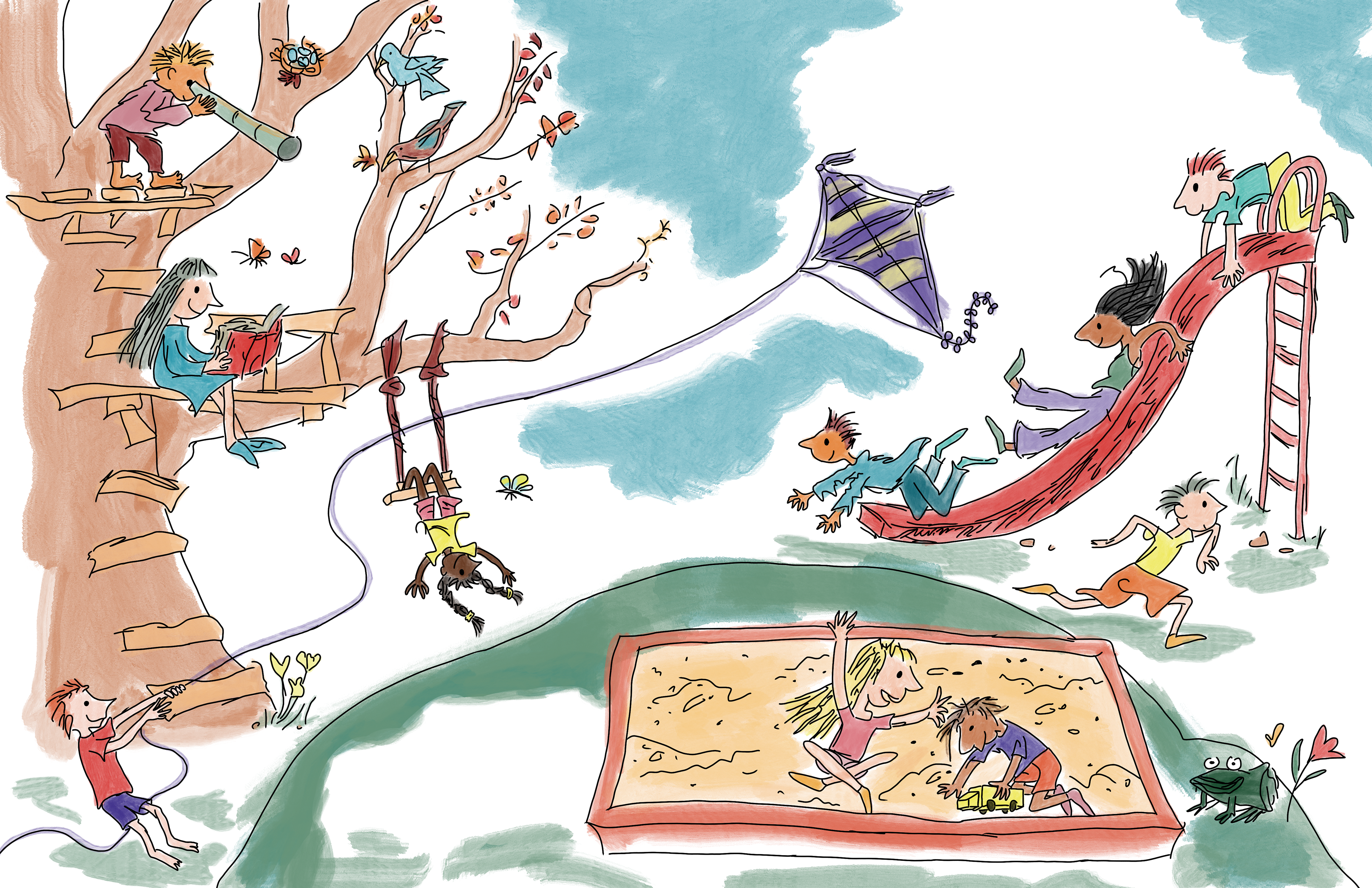 Digital illustration: page in "The Hudl Kid's Playbook"
