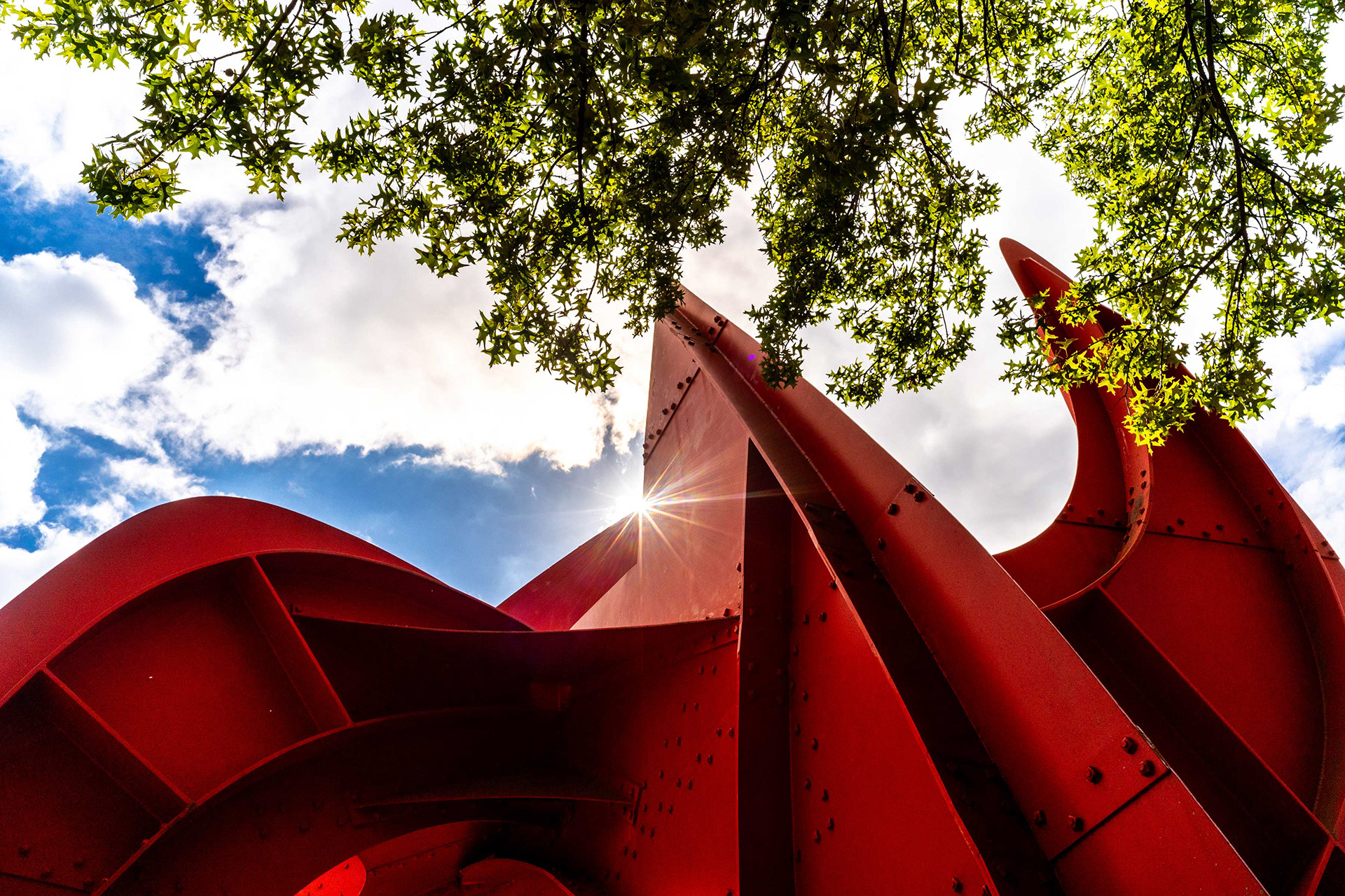 Calder's Peau Rouge Indiana stabile.