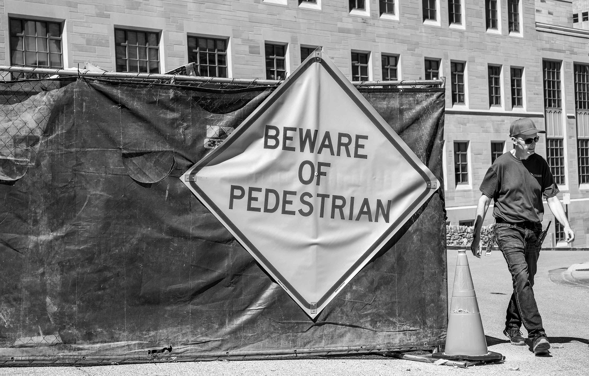 Campus construction zone.