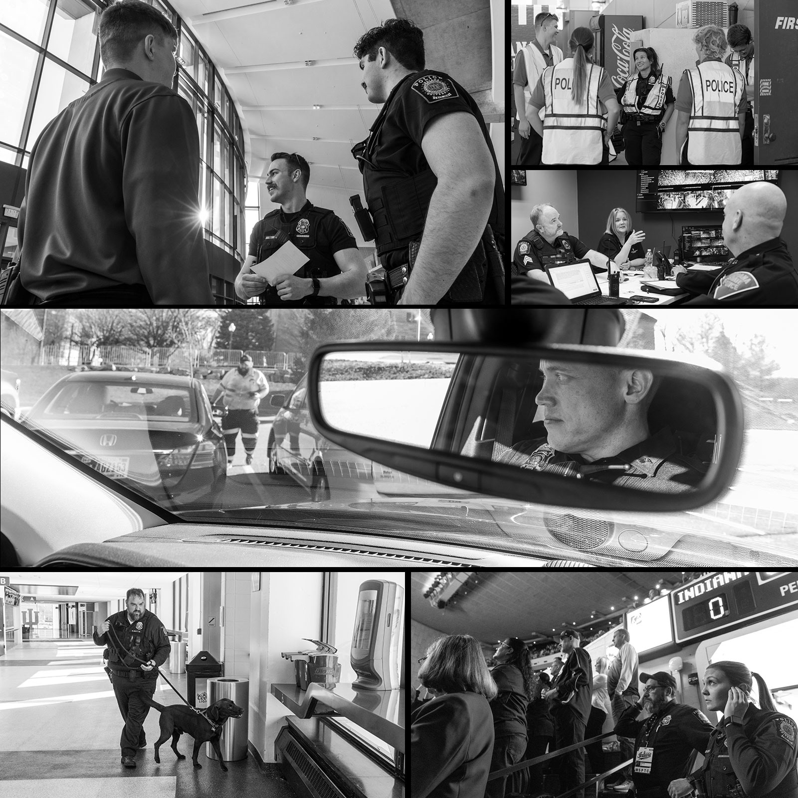 IUPD ensures public safety during a game.