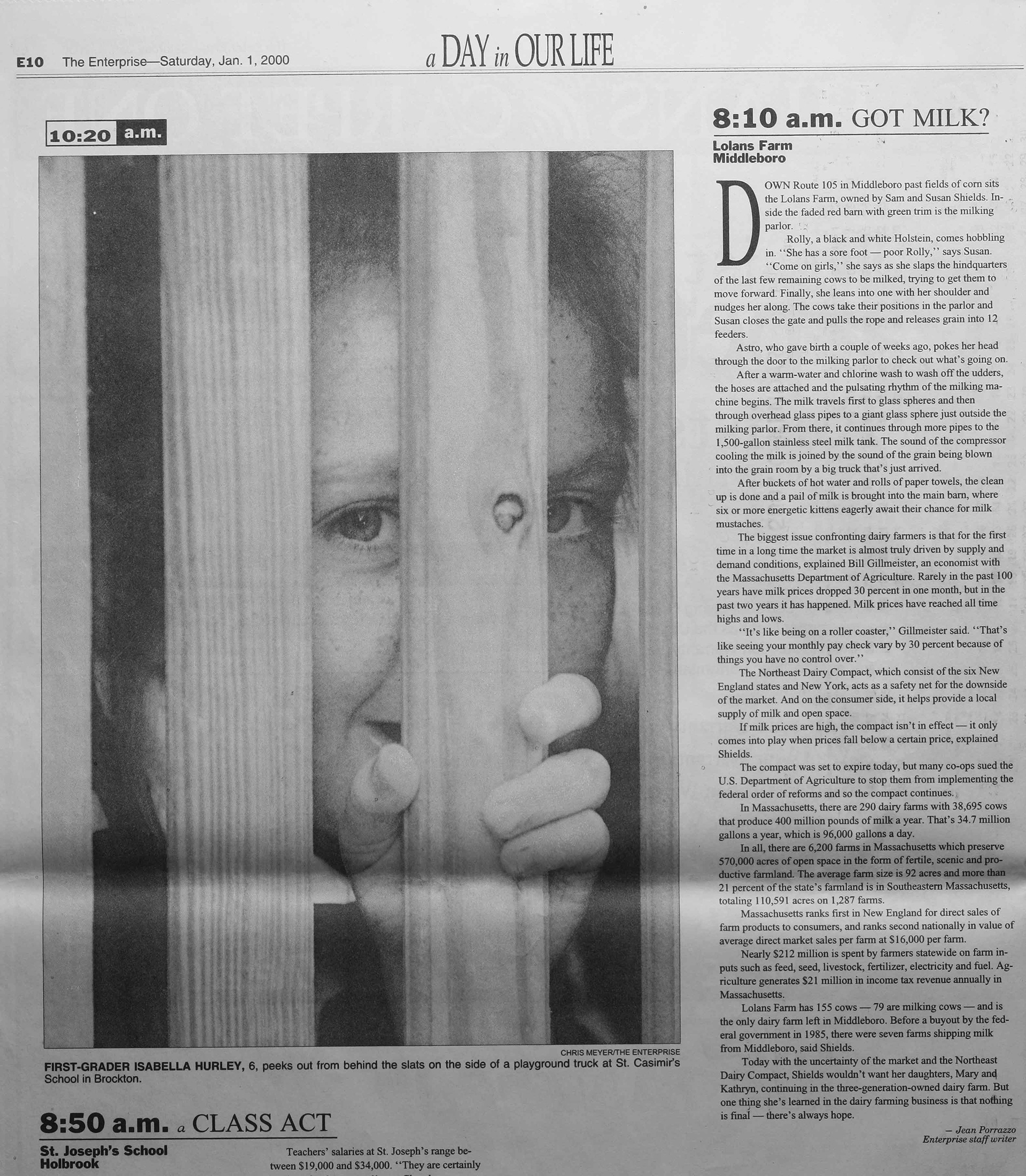 Enterprise of Brockton January 1, 2000.