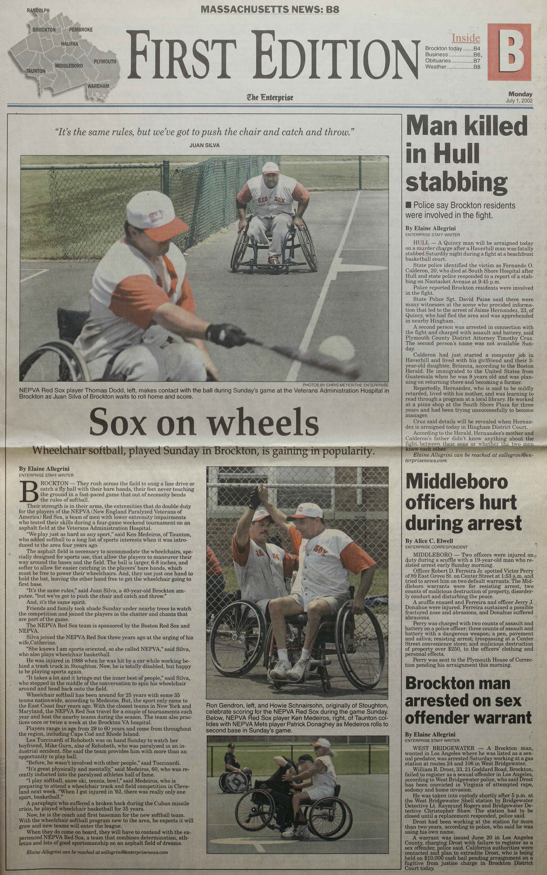 Enterprise of Brockton July 1, 2002.