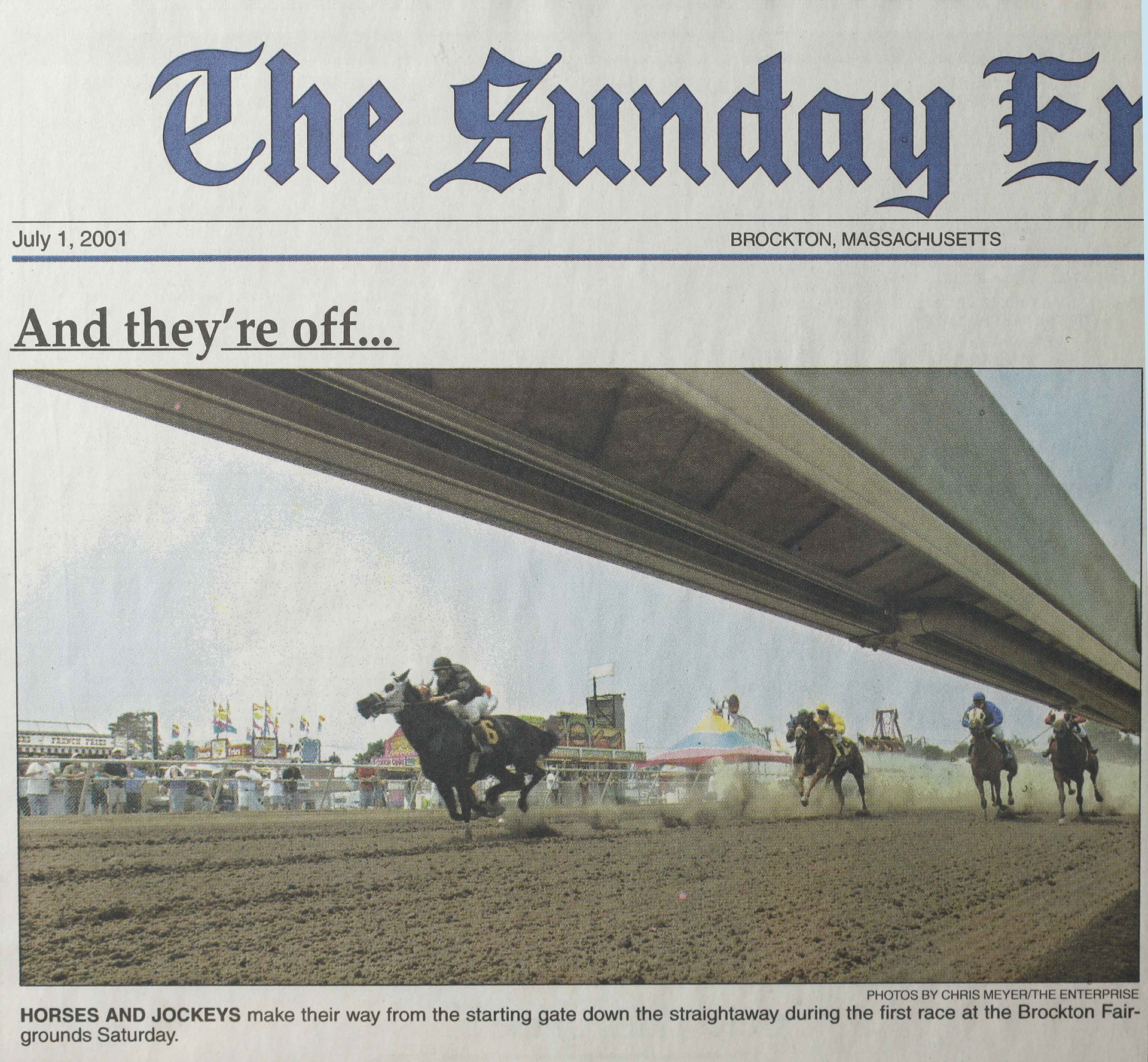 Enterprise of Brockton July 1, 2001.