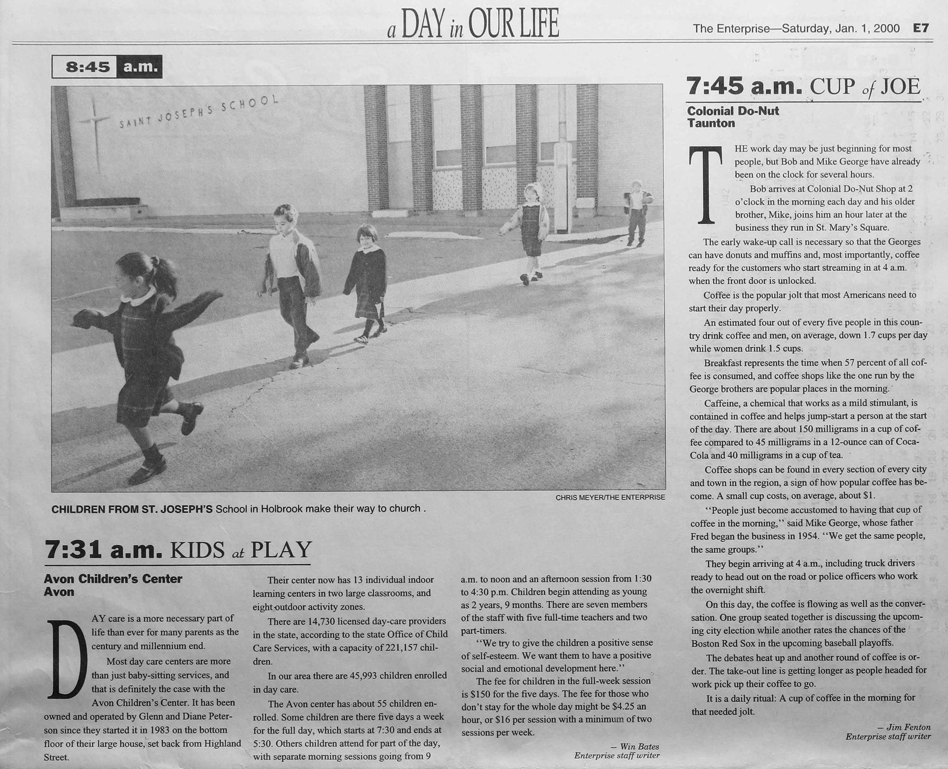 Enterprise of Brockton January 1, 2000.